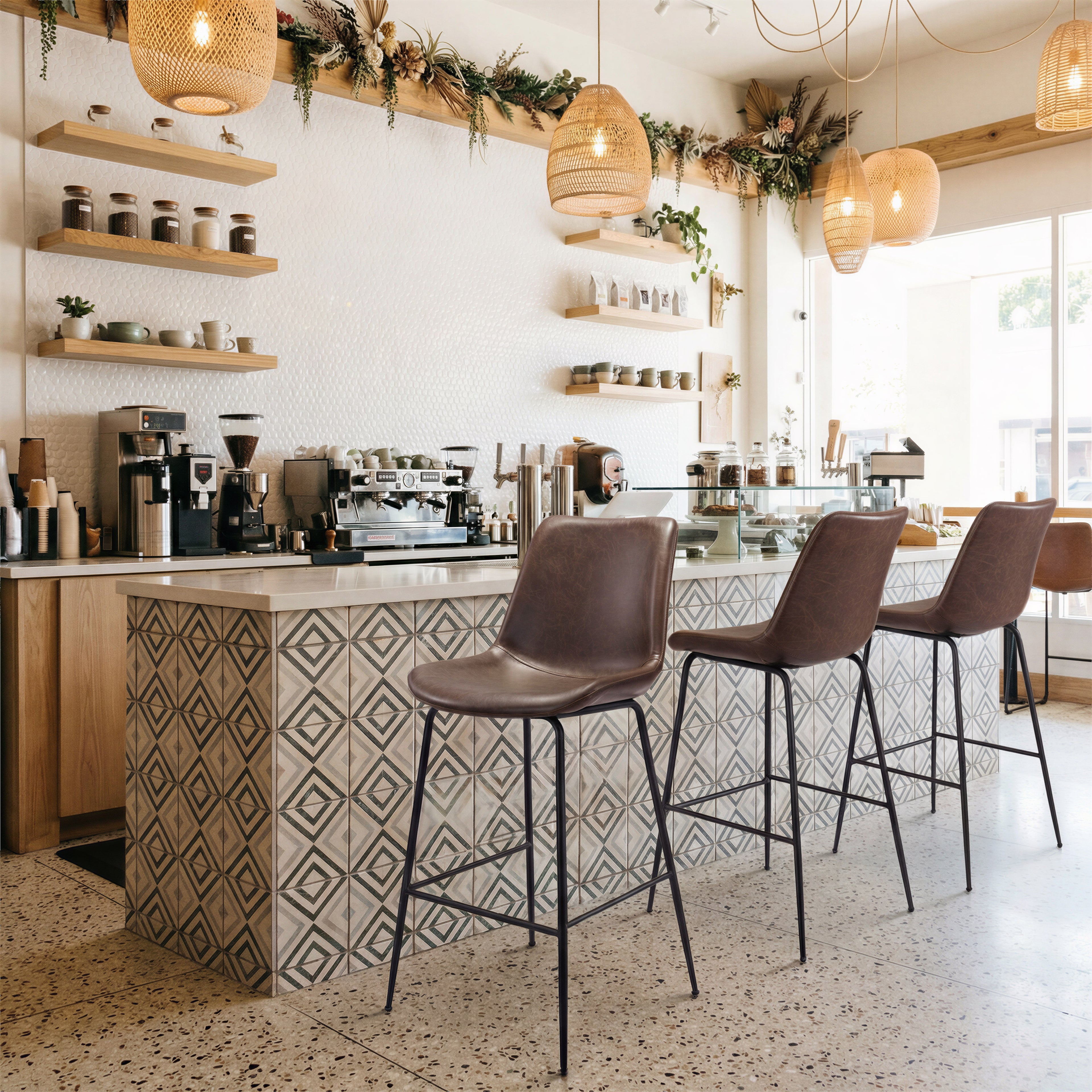 Zuo Byron Barstool – Brown