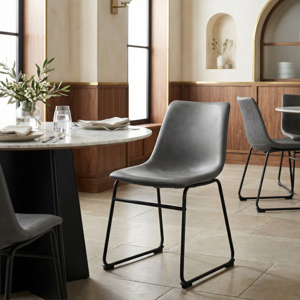 Zuo Smart Dining Chair Set of 2 – Charcoal
