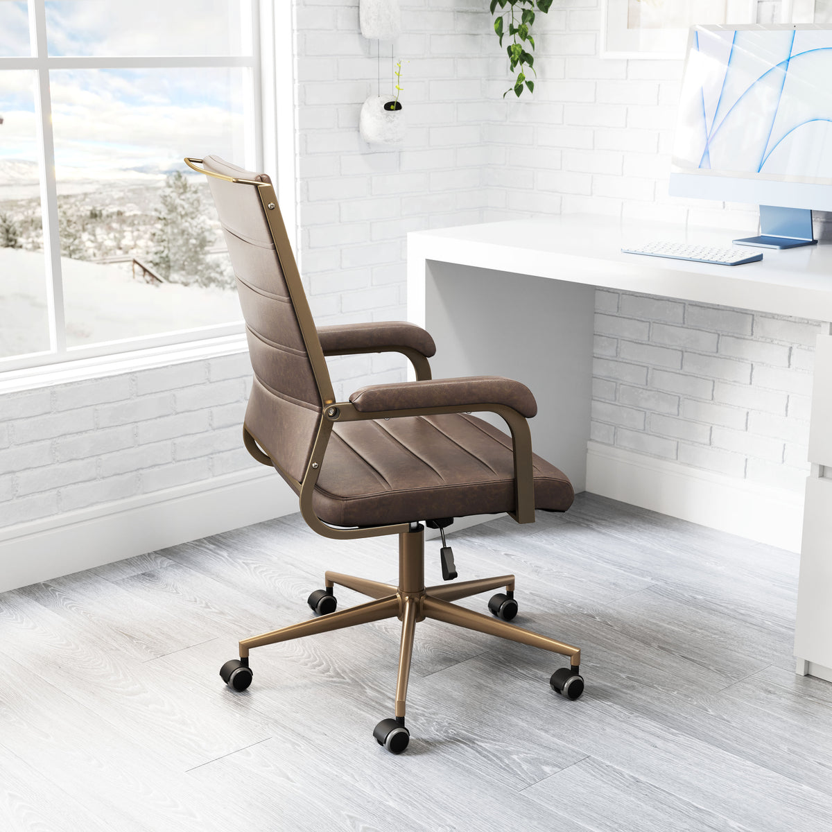 Zuo Auction Executive Office Chair – Espresso