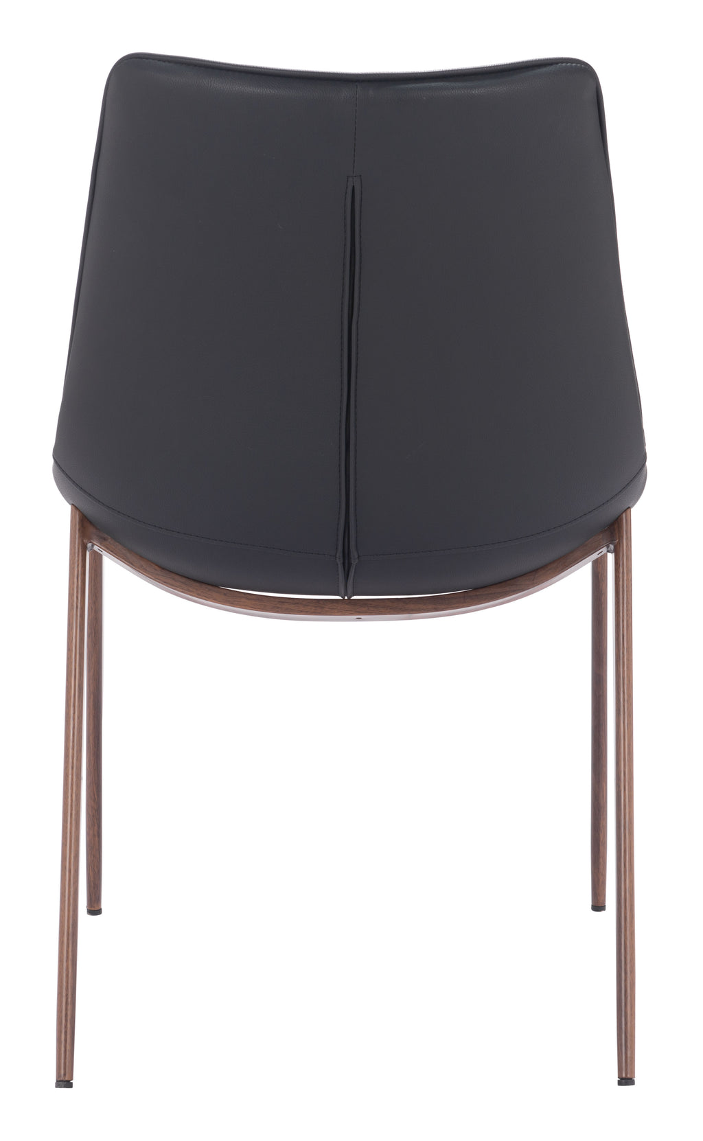 Zuo Magnus Dining Chair Set of 2 – Black & Walnut
