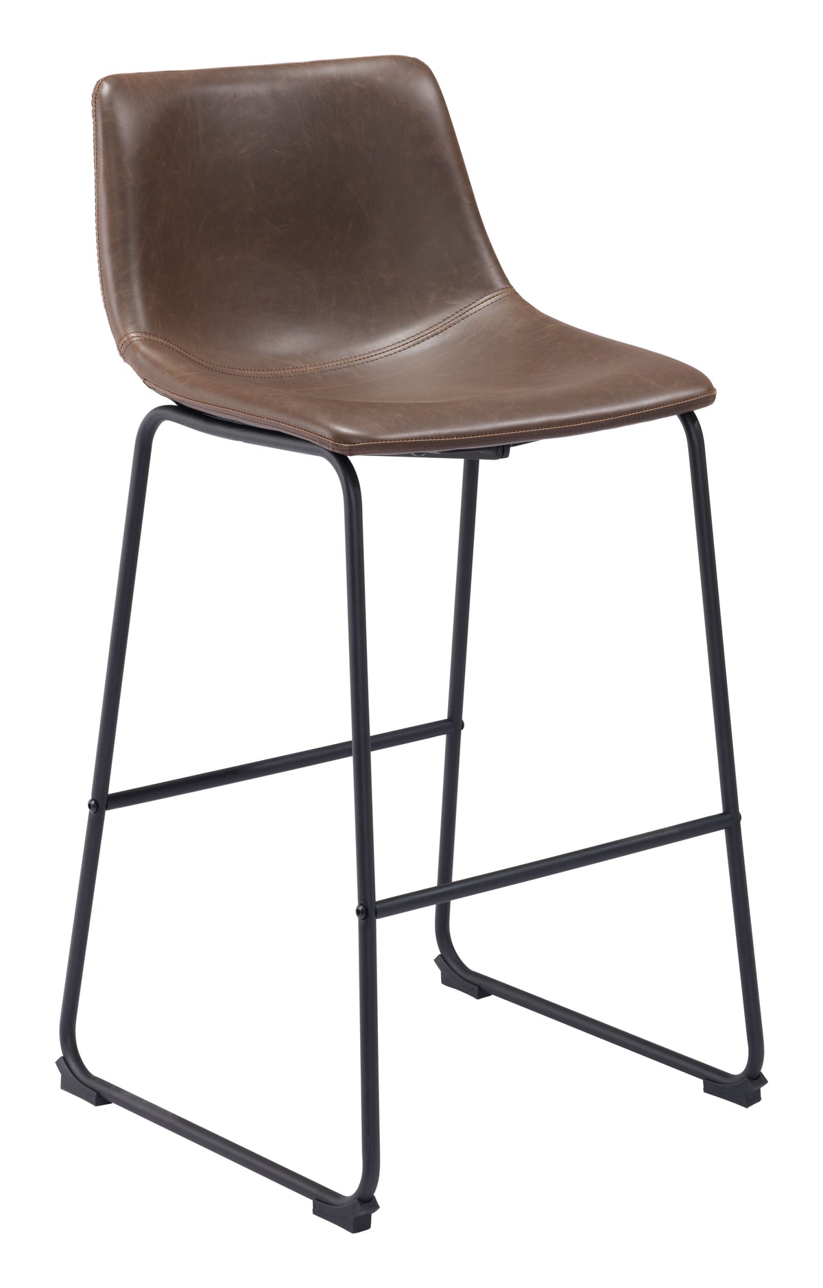 Zuo Smart Barstool Set of 2 – Vintage Espresso