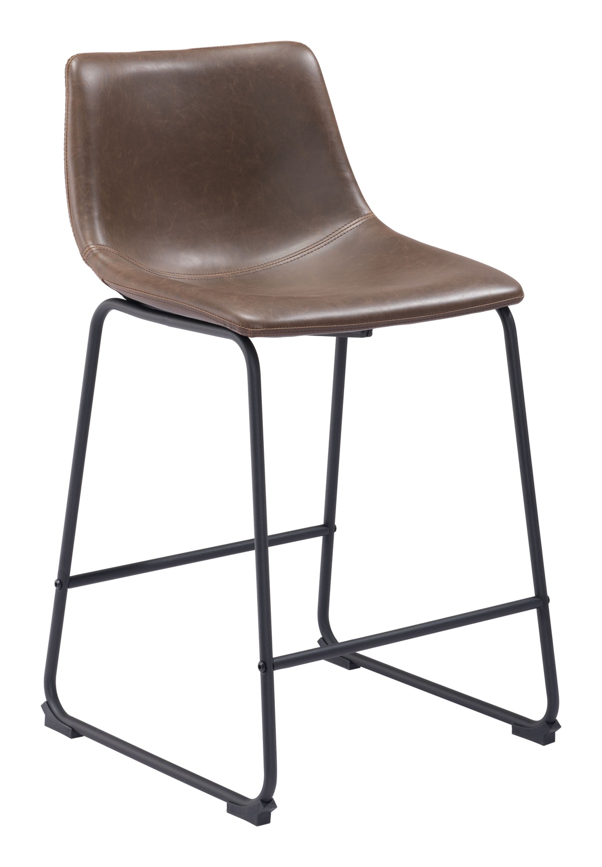 Zuo Smart Counter Stool Set of 2 – Vintage Espresso