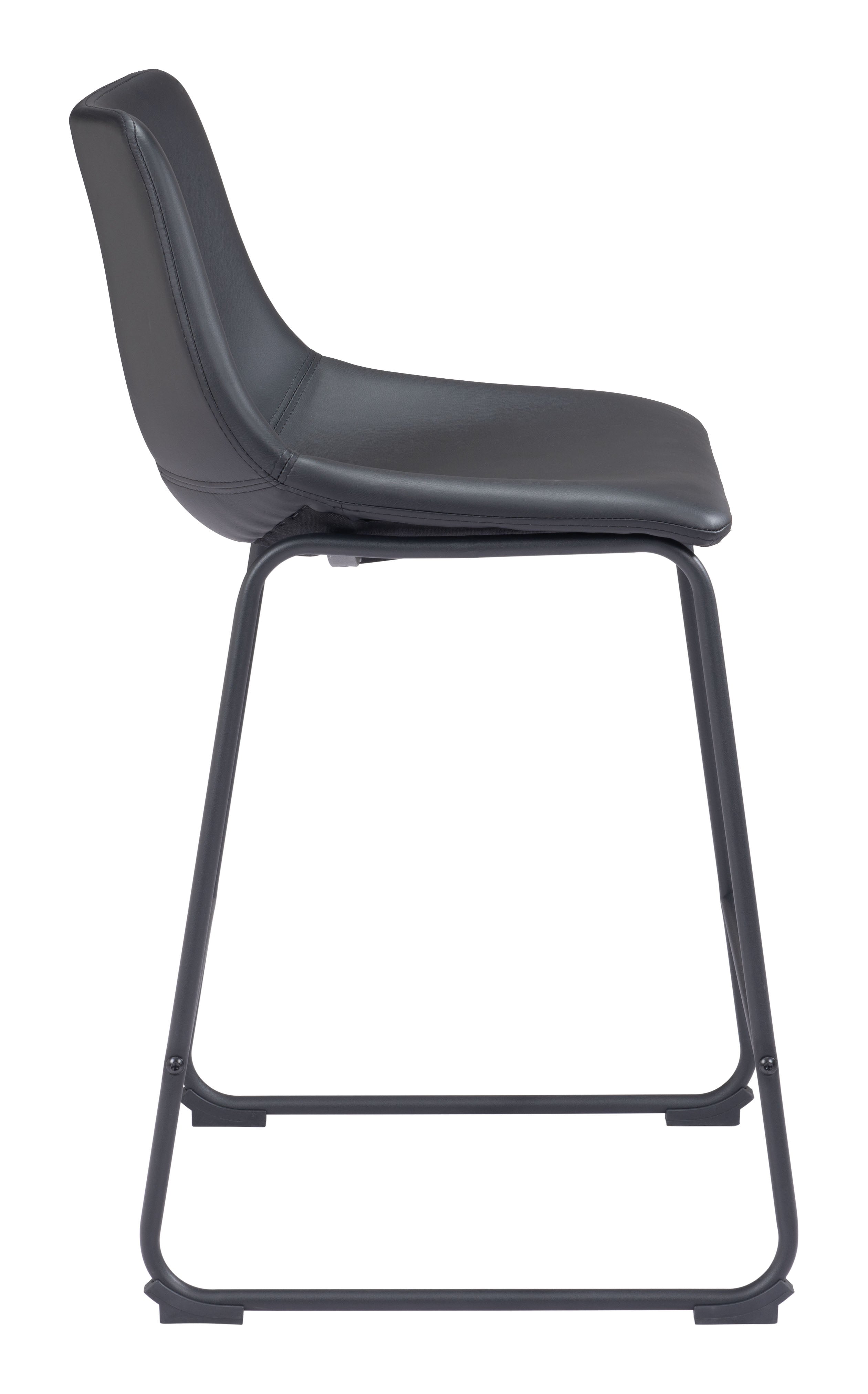 Zuo Smart Counter Stool Set of 2 – Black