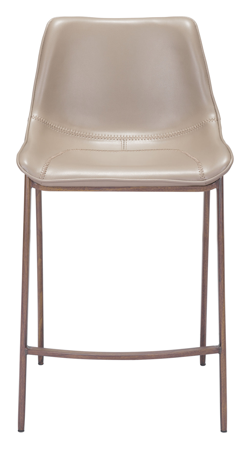Zuo Magnus Counter Stool Set of 2 – Brown & Walnut