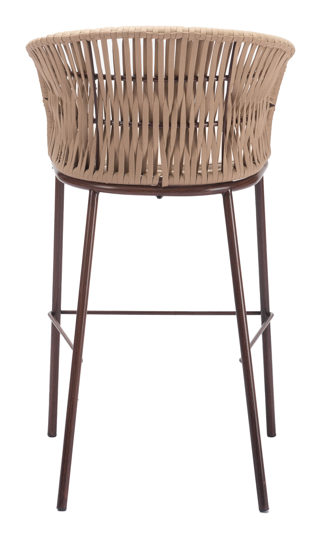 Zuo Freycinet Outdoor Barstool Set of 2 – Natural