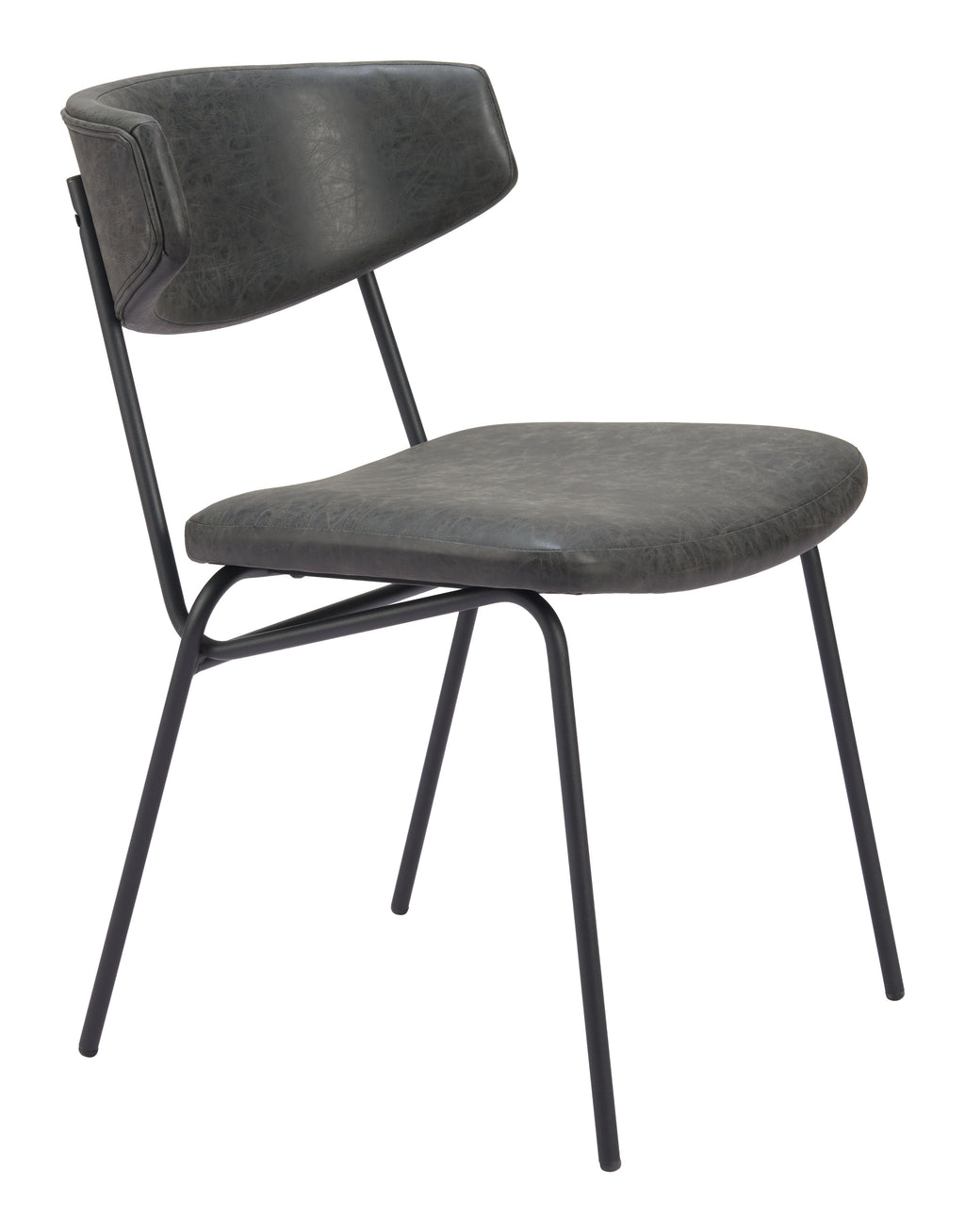Zuo Charon Dining Chair Set of 2 – Vintage Black