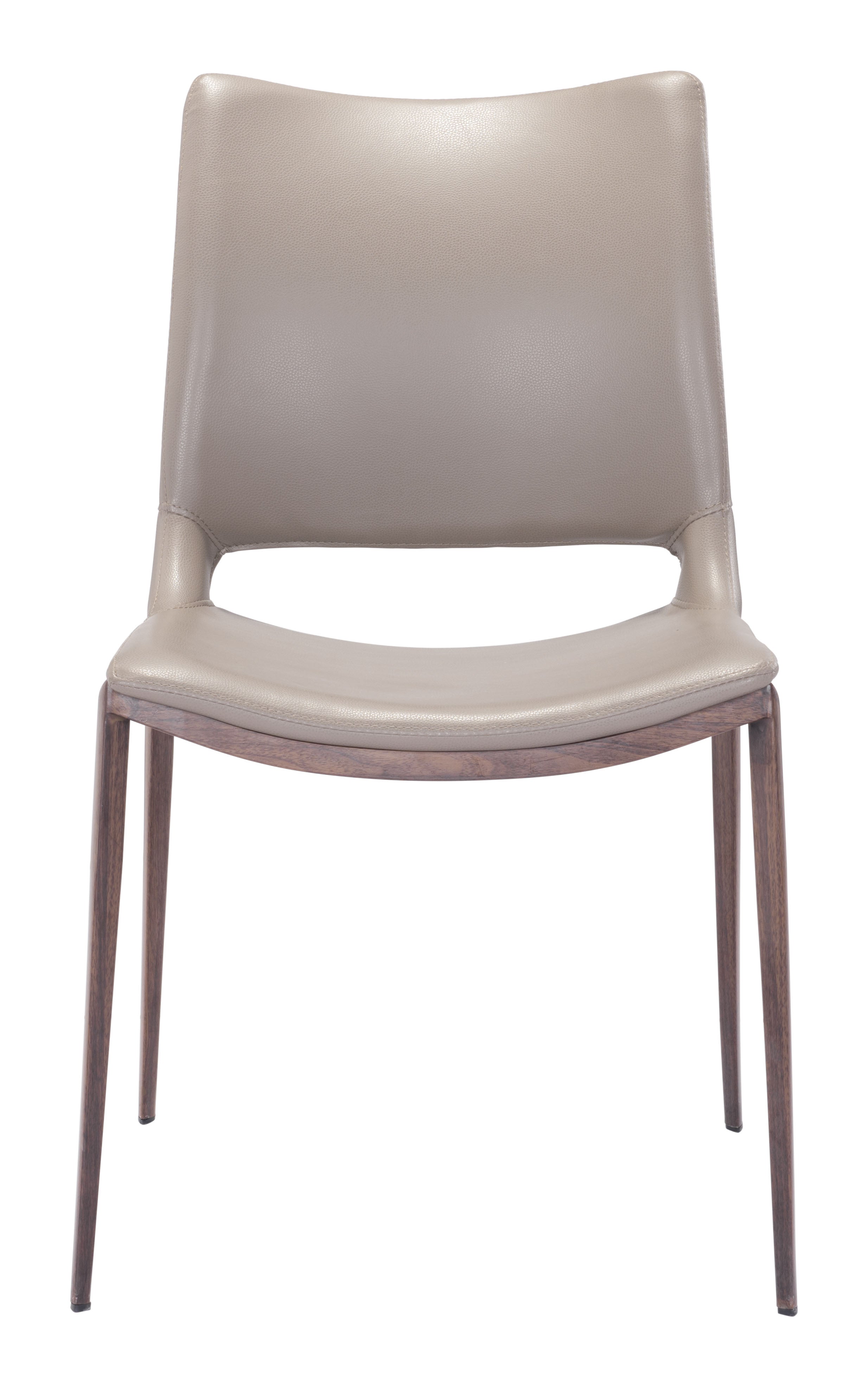 Zuo Ace Dining Chair Set of 2 – Brown & Walnut