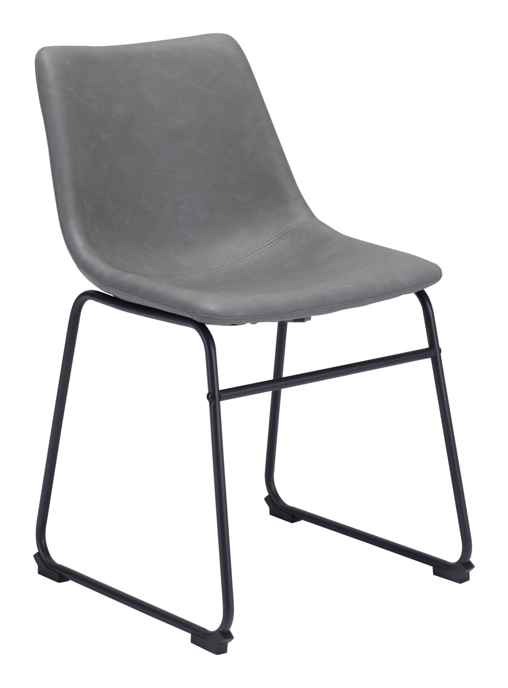 Zuo Smart Dining Chair Set of 2 – Charcoal