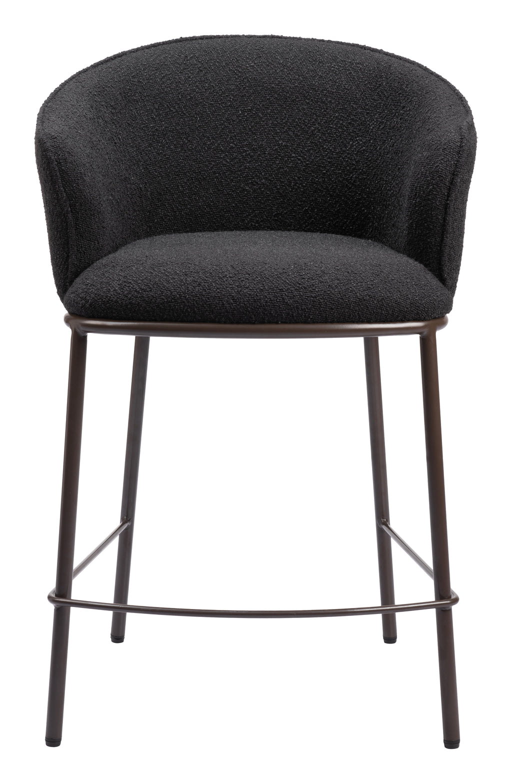 Zuo Essen Counter Stool – Black & Bronze