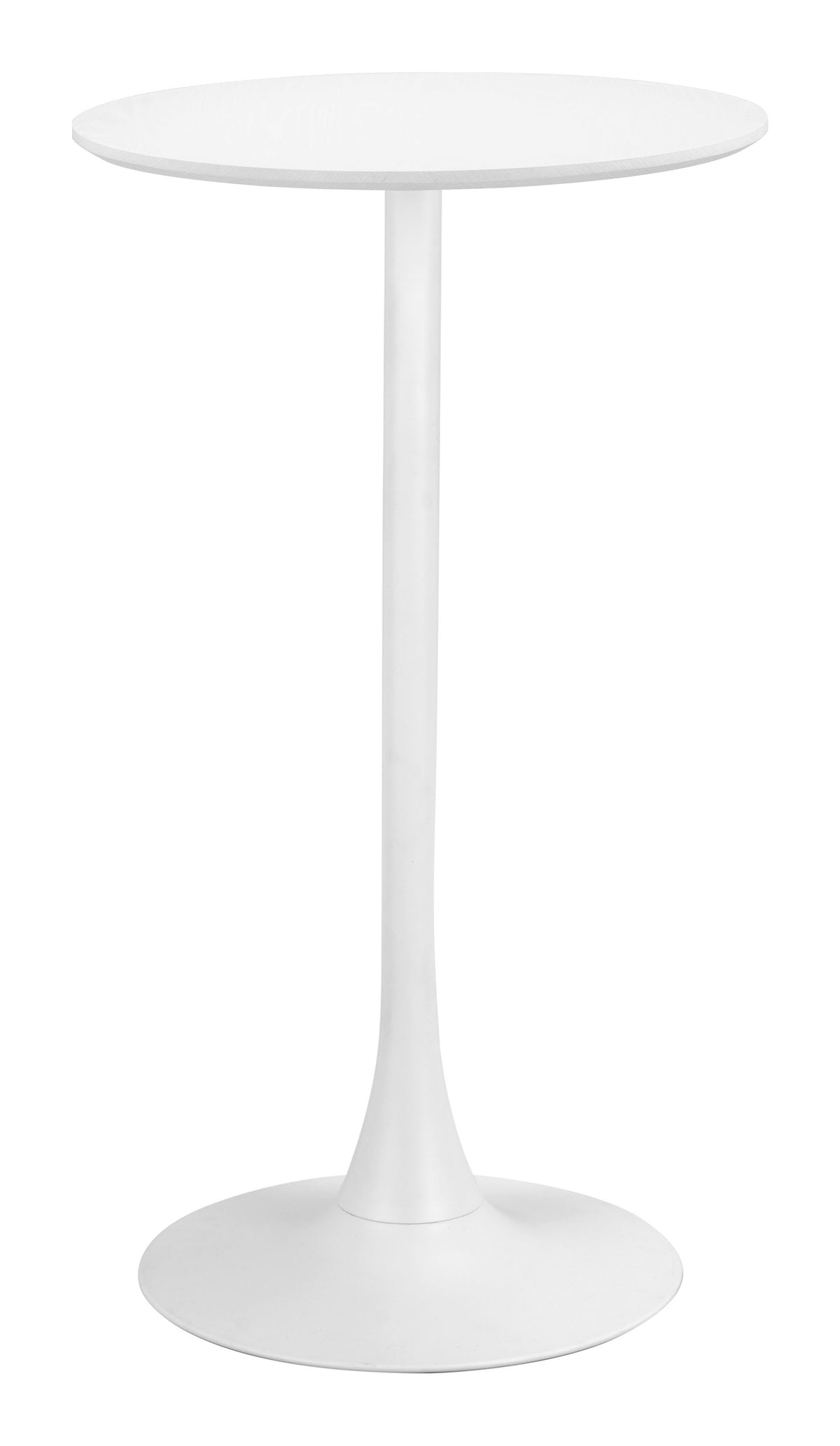 Zuo Auray Pedestal Bar Table – White