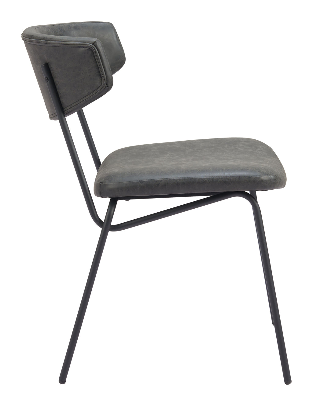 Zuo Charon Dining Chair Set of 2 – Vintage Black
