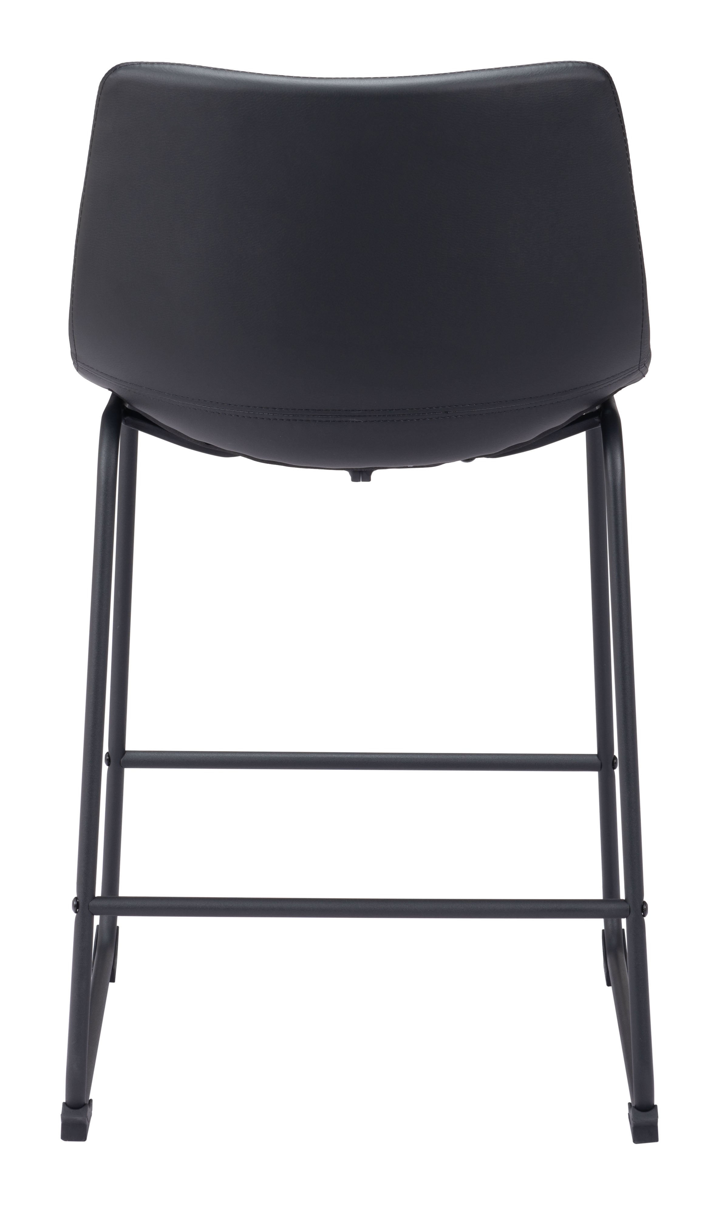 Zuo Smart Counter Stool Set of 2 – Black