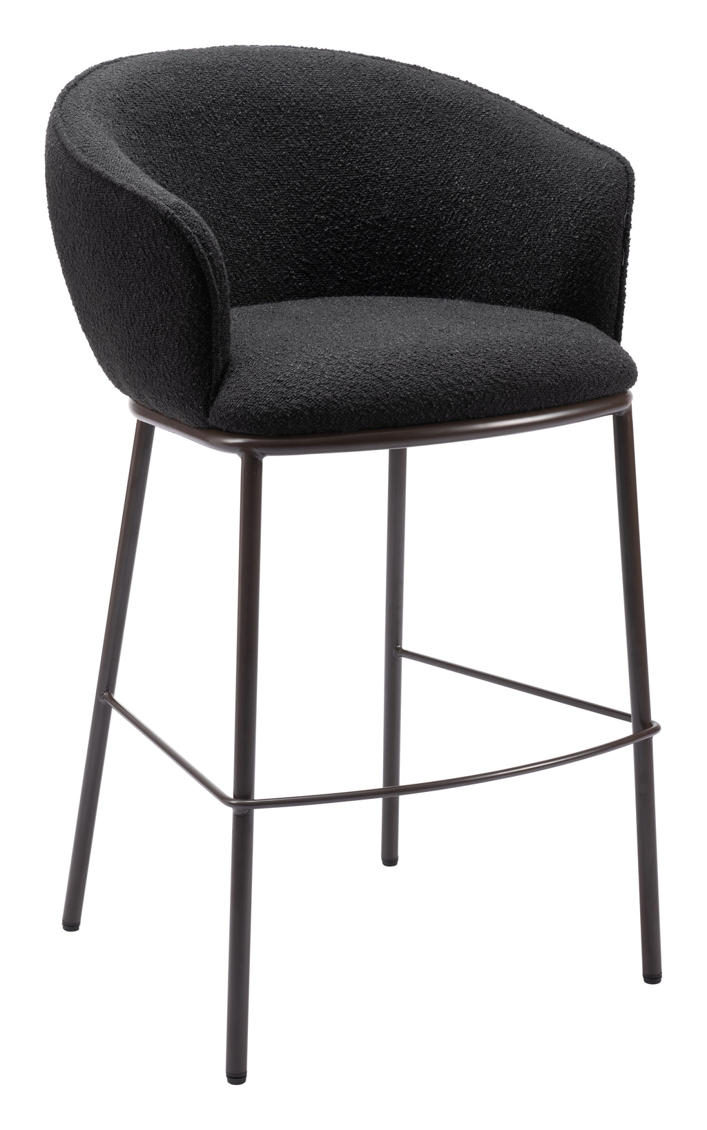 Zuo Essen Barstool – Black & Bronze