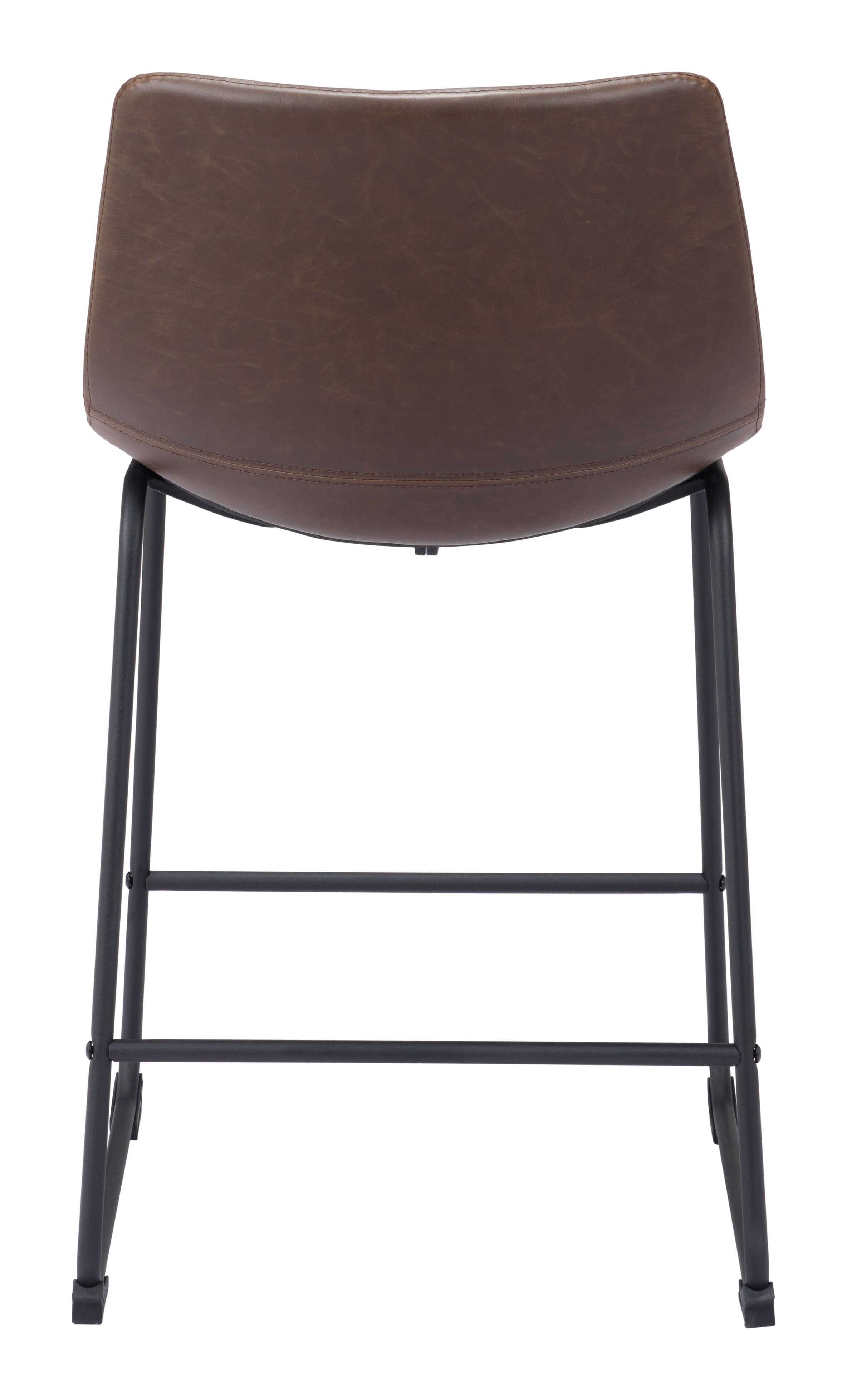 Zuo Smart Counter Stool Set of 2 – Vintage Espresso