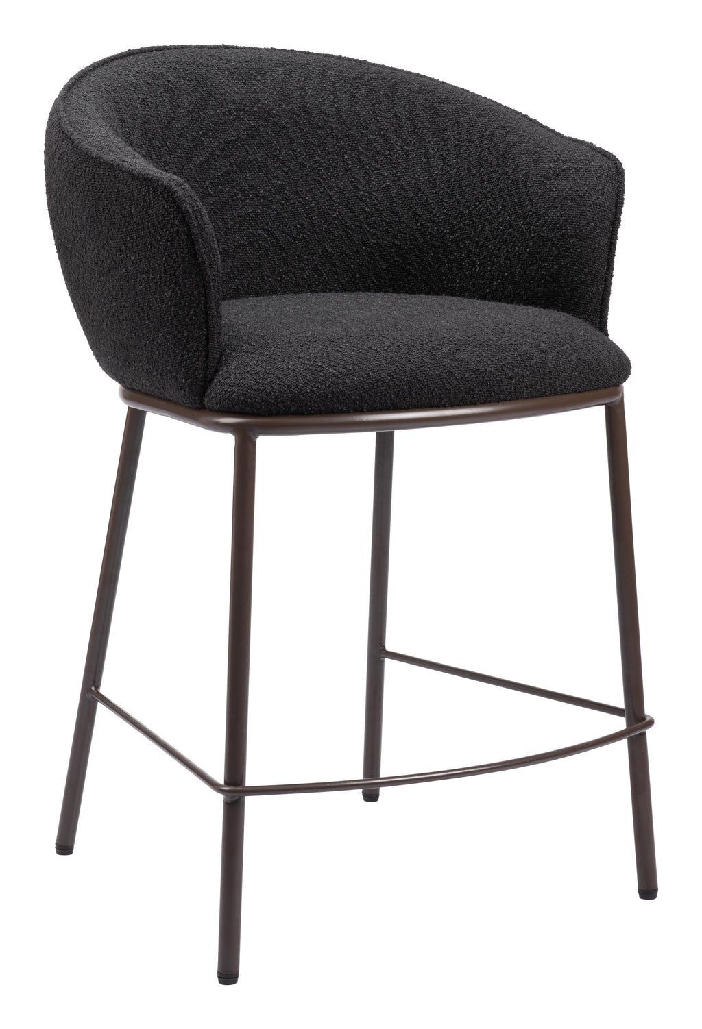 Zuo Essen Counter Stool – Black & Bronze