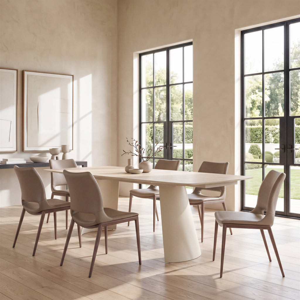 Zuo Ace Dining Chair Set of 2 – Brown & Walnut