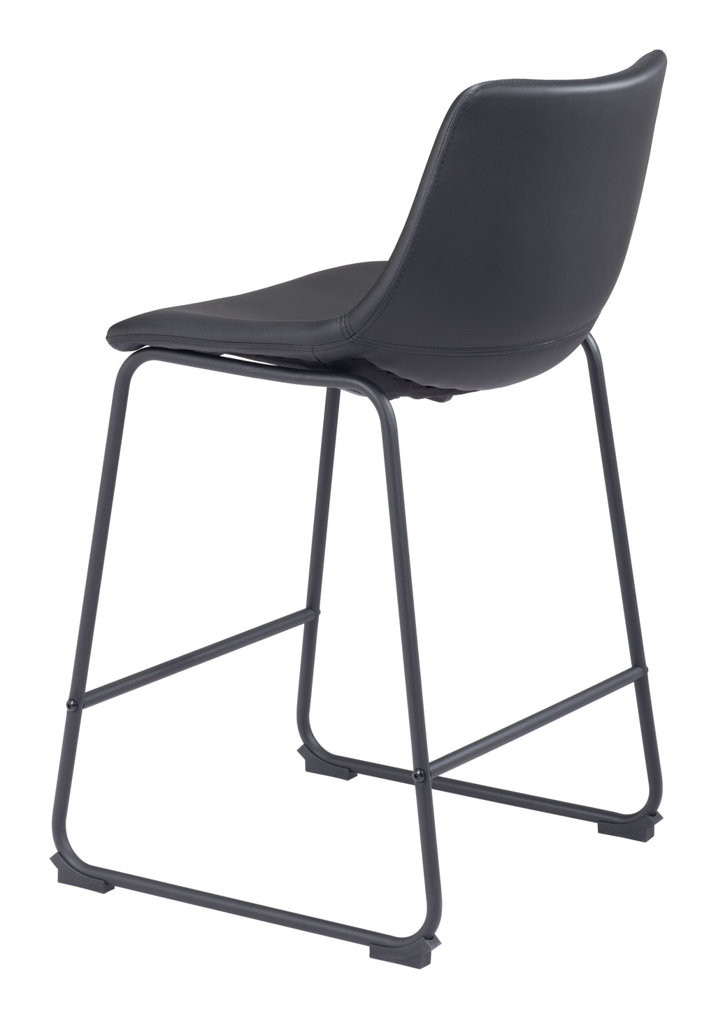 Zuo Smart Counter Stool Set of 2 – Black