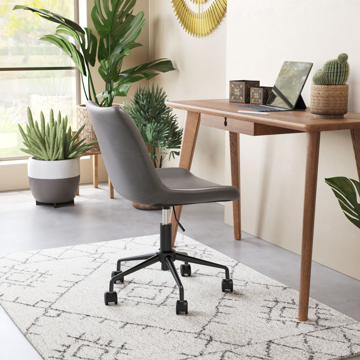 Zuo Byron Office Chair – Gray