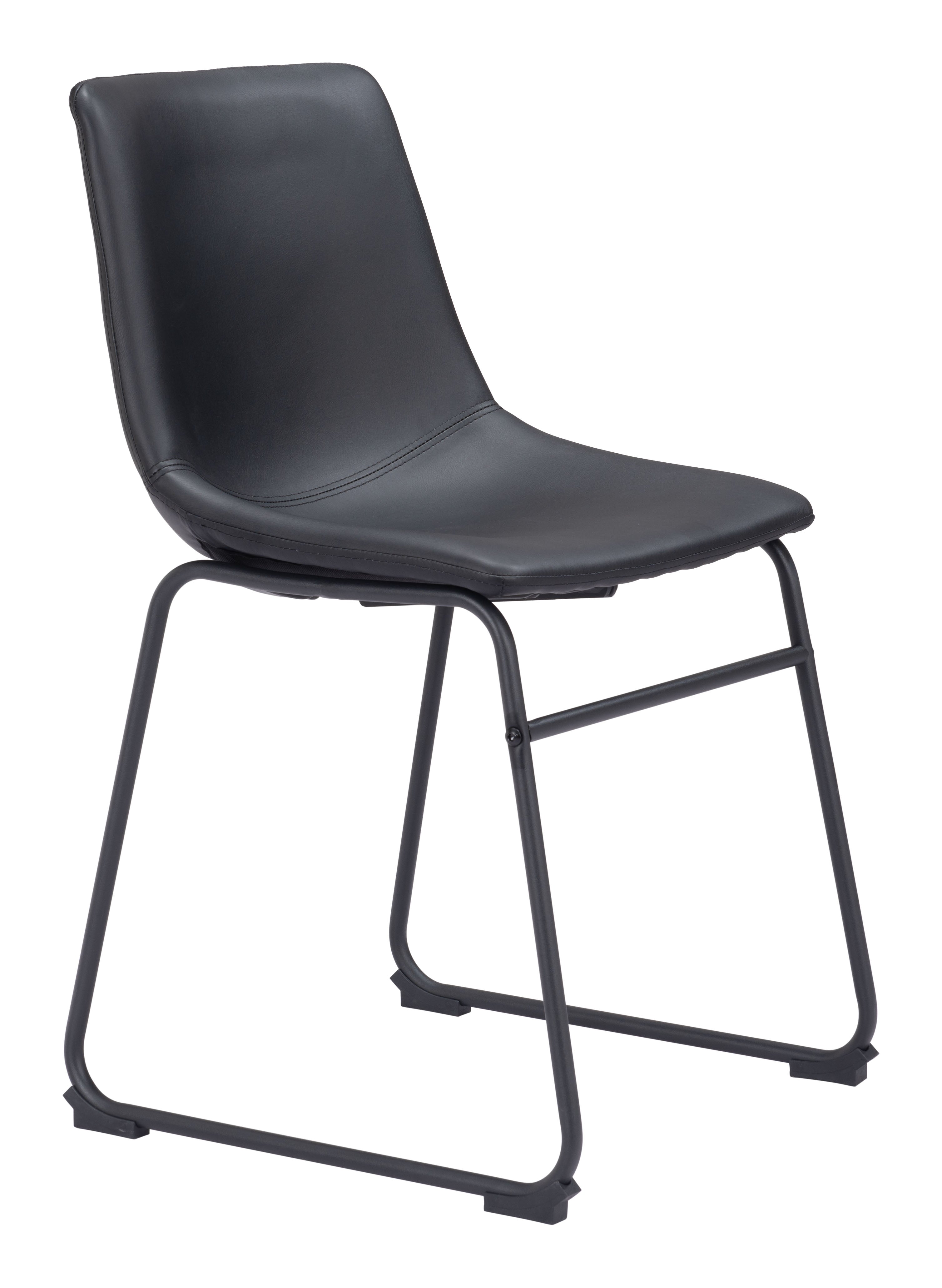 Zuo Smart Dining Chair Set of 2 – Black