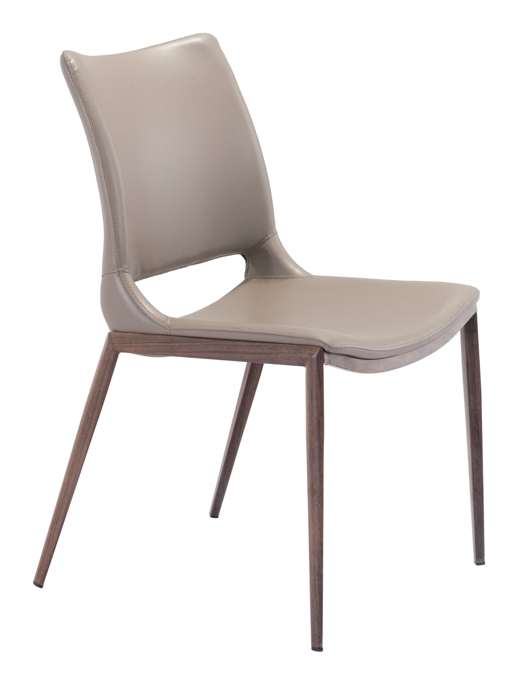 Zuo Ace Dining Chair Set of 2 – Brown & Walnut
