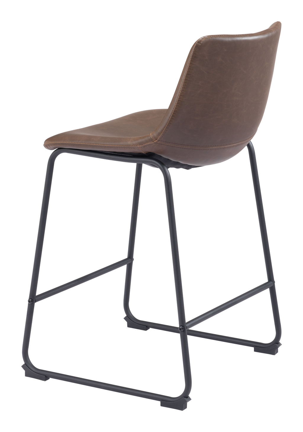 Zuo Smart Counter Stool Set of 2 – Vintage Espresso