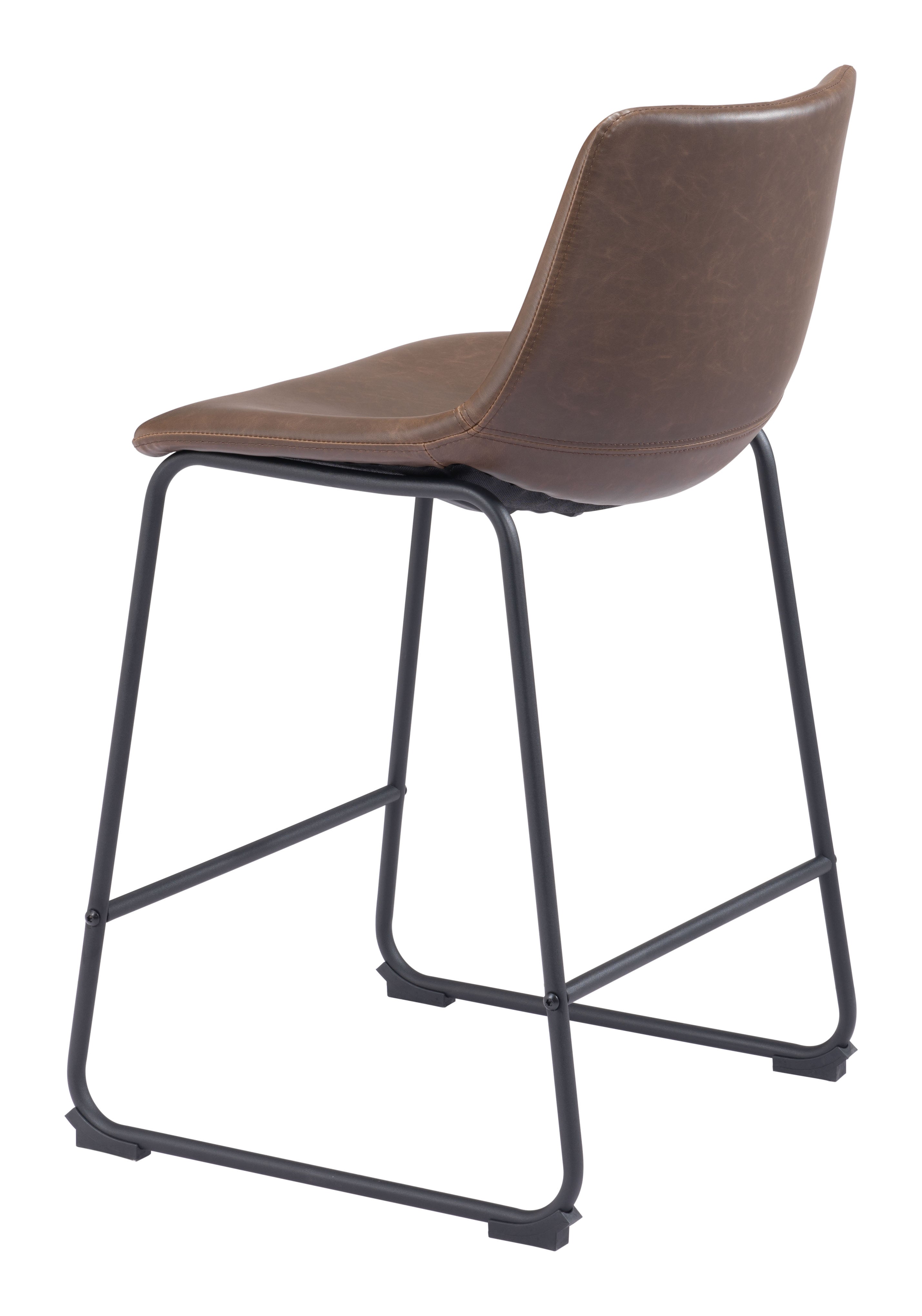 Zuo Smart Counter Stool Set of 2 – Vintage Espresso