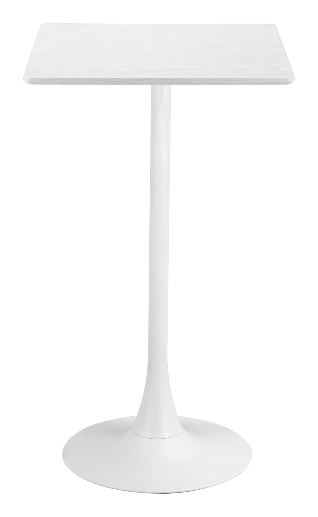 Zuo Valleta Pedestal Bar Table – White