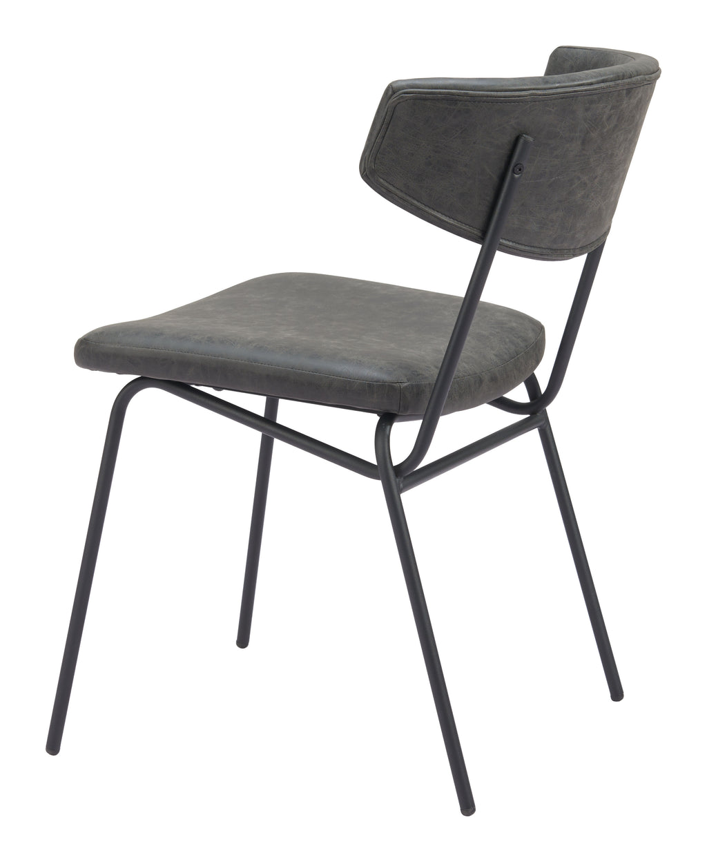 Zuo Charon Dining Chair Set of 2 – Vintage Black