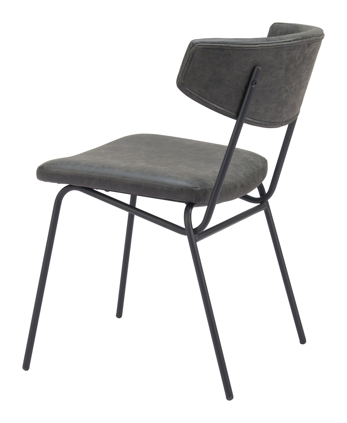 Zuo Charon Dining Chair Set of 2 – Vintage Black