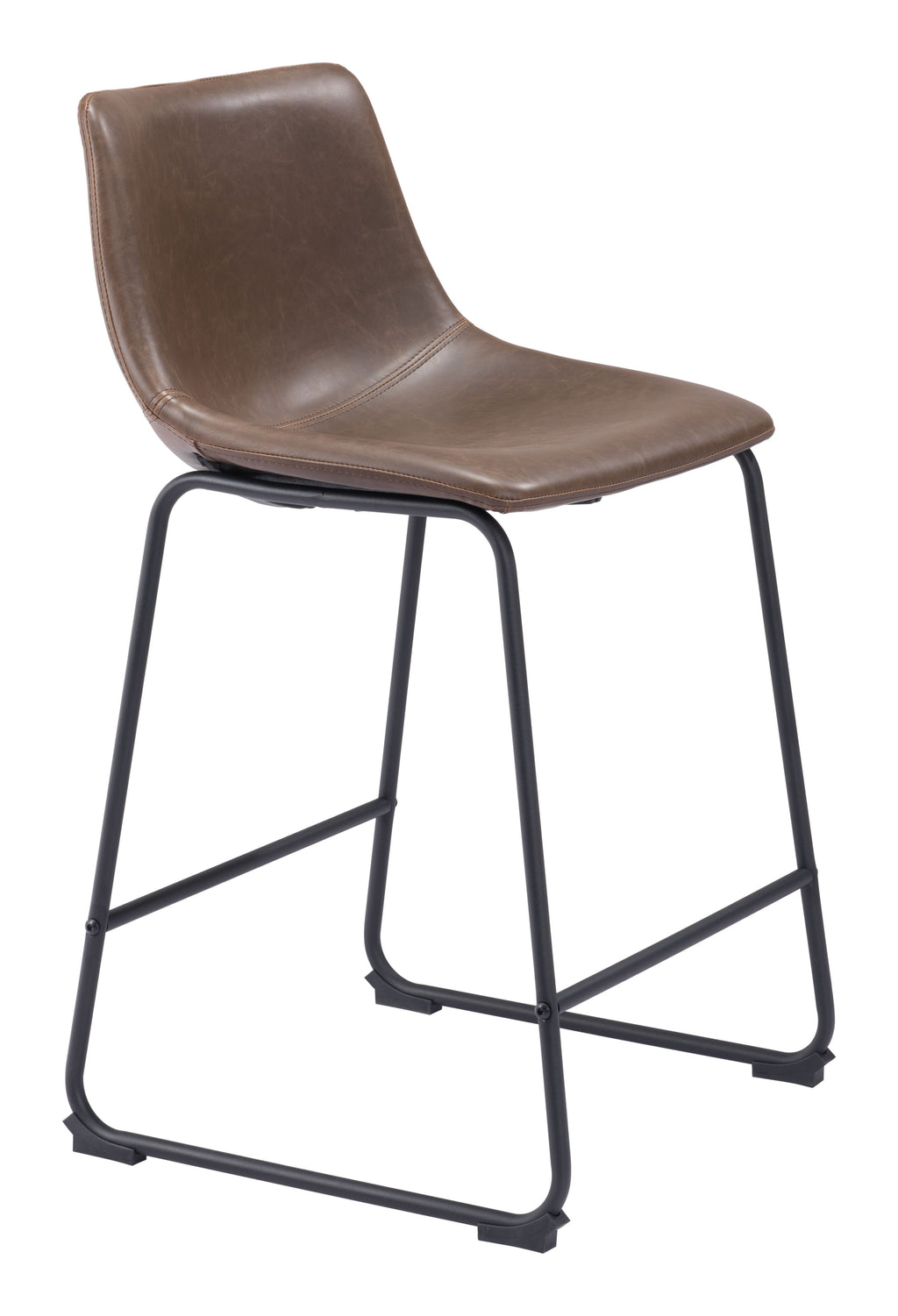 Zuo Smart Counter Stool Set of 2 – Vintage Espresso