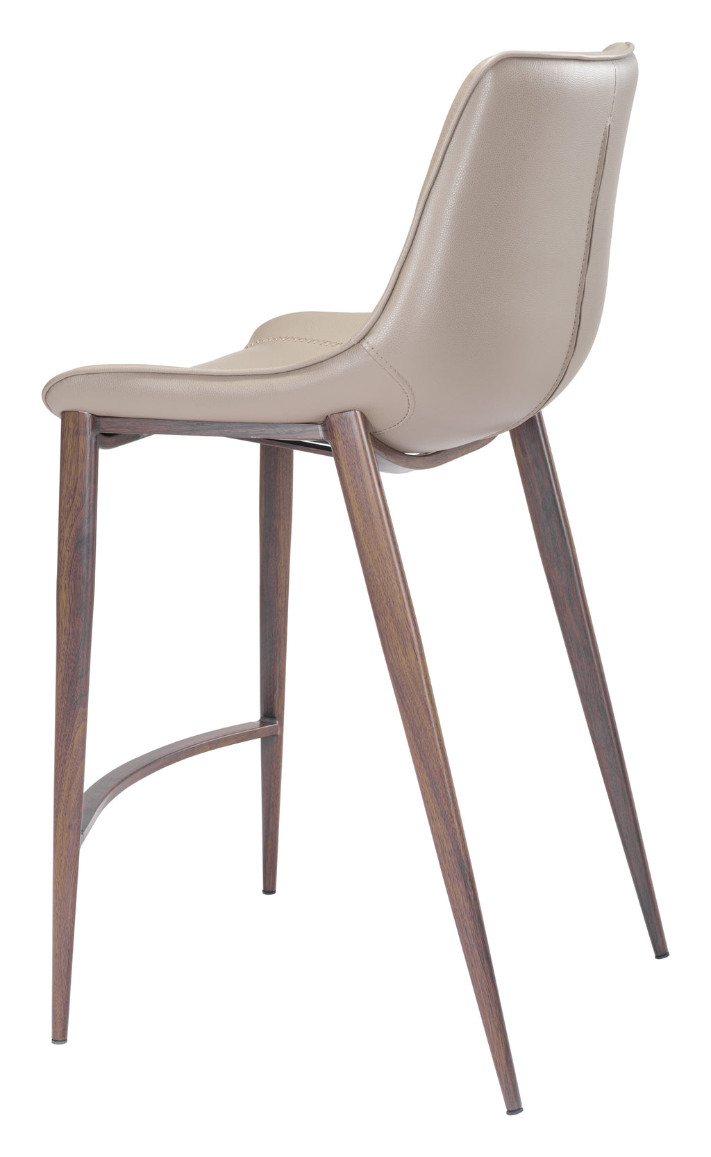 Zuo Magnus Counter Stool Set of 2 – Brown & Walnut
