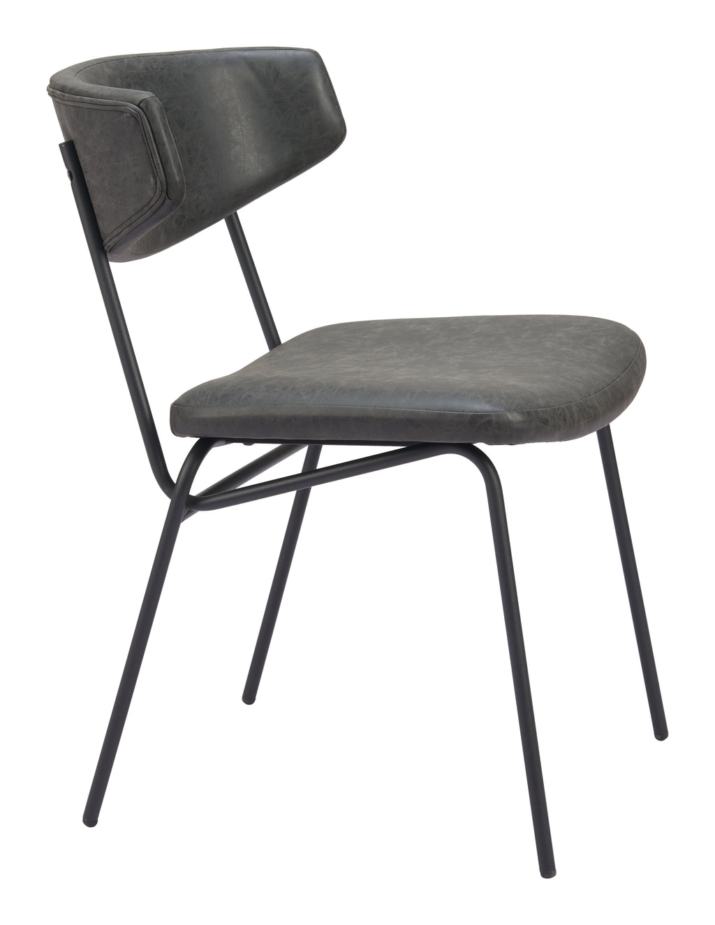 Zuo Charon Dining Chair Set of 2 – Vintage Black