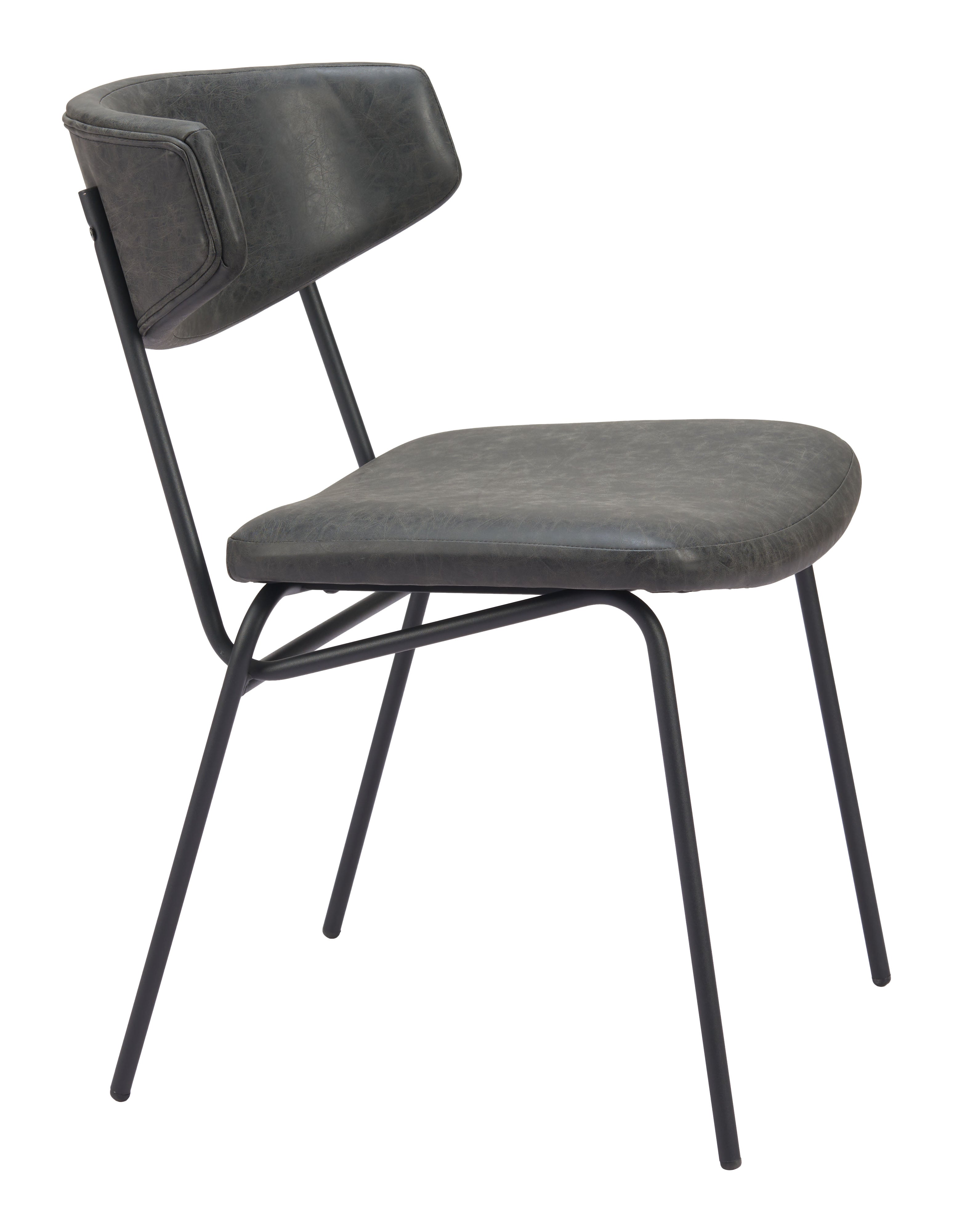 Zuo Charon Dining Chair Set of 2 – Vintage Black