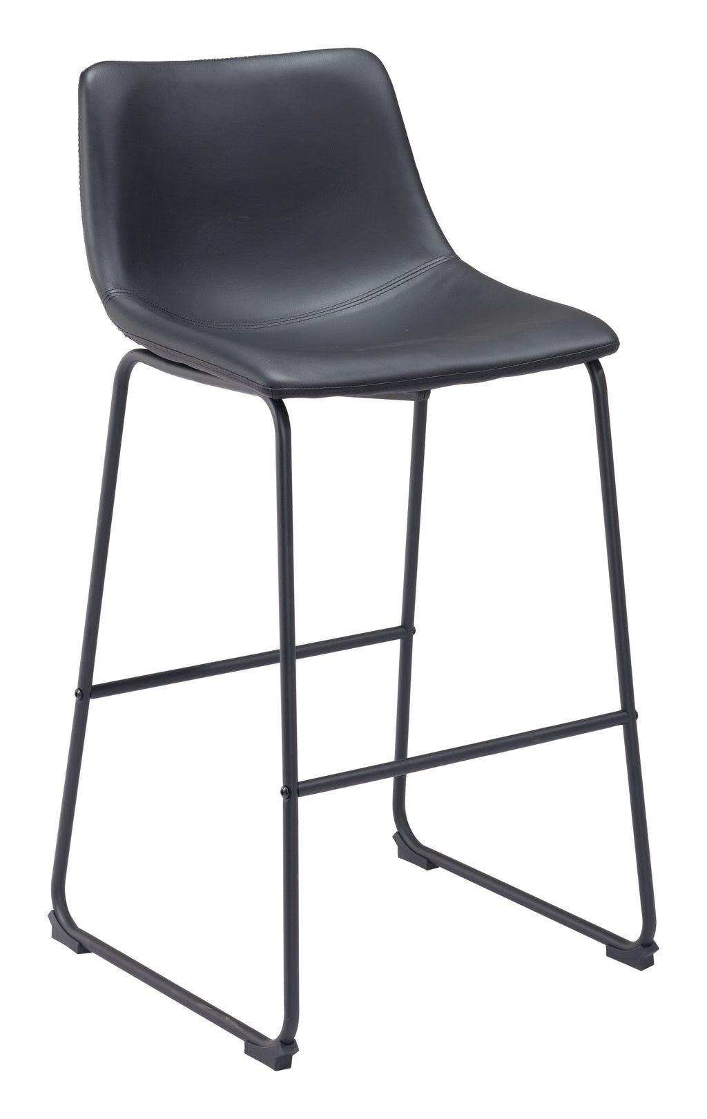 Zuo Smart Barstool Set of 2 – Black