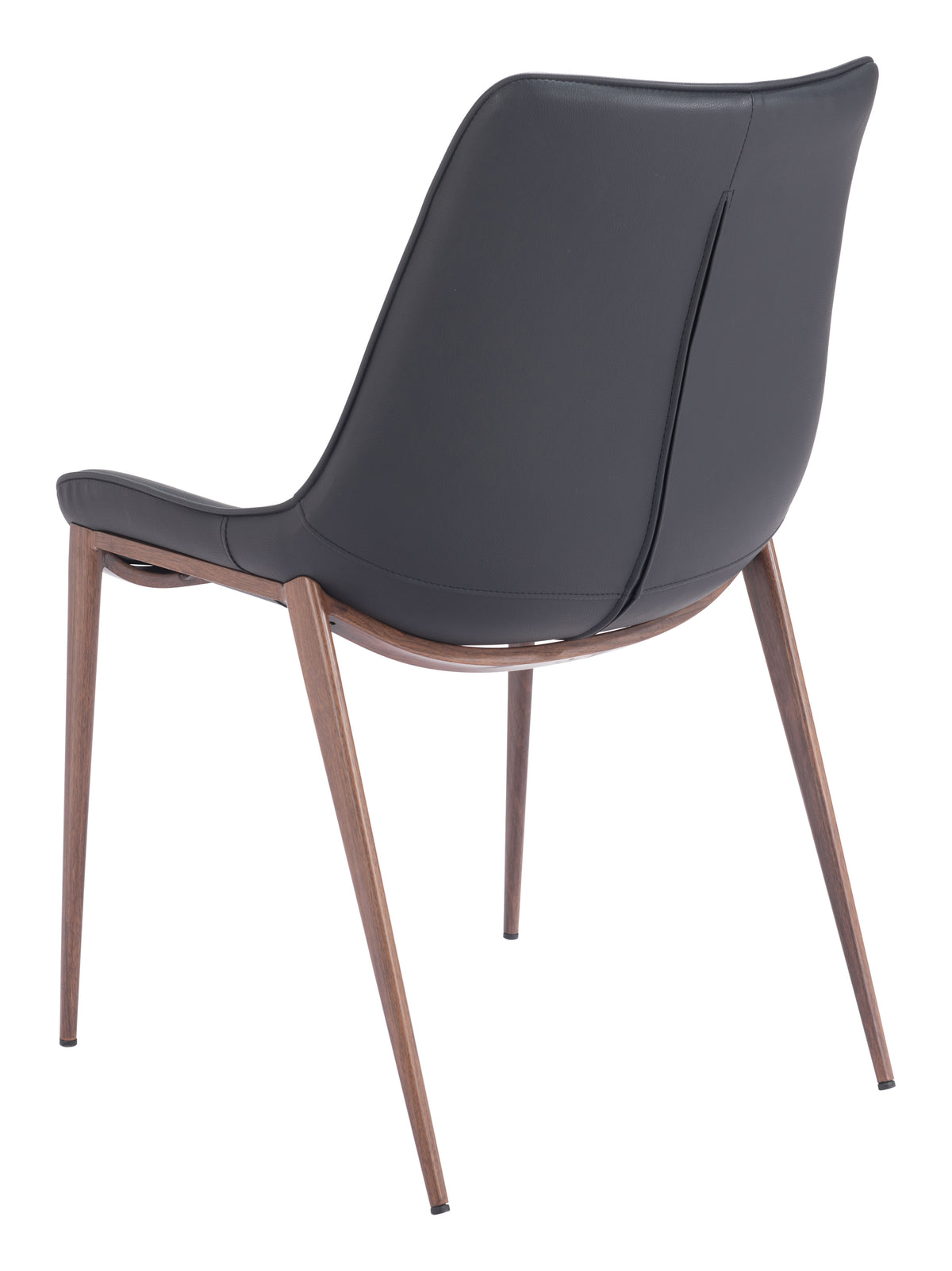 Zuo Magnus Dining Chair Set of 2 – Black & Walnut