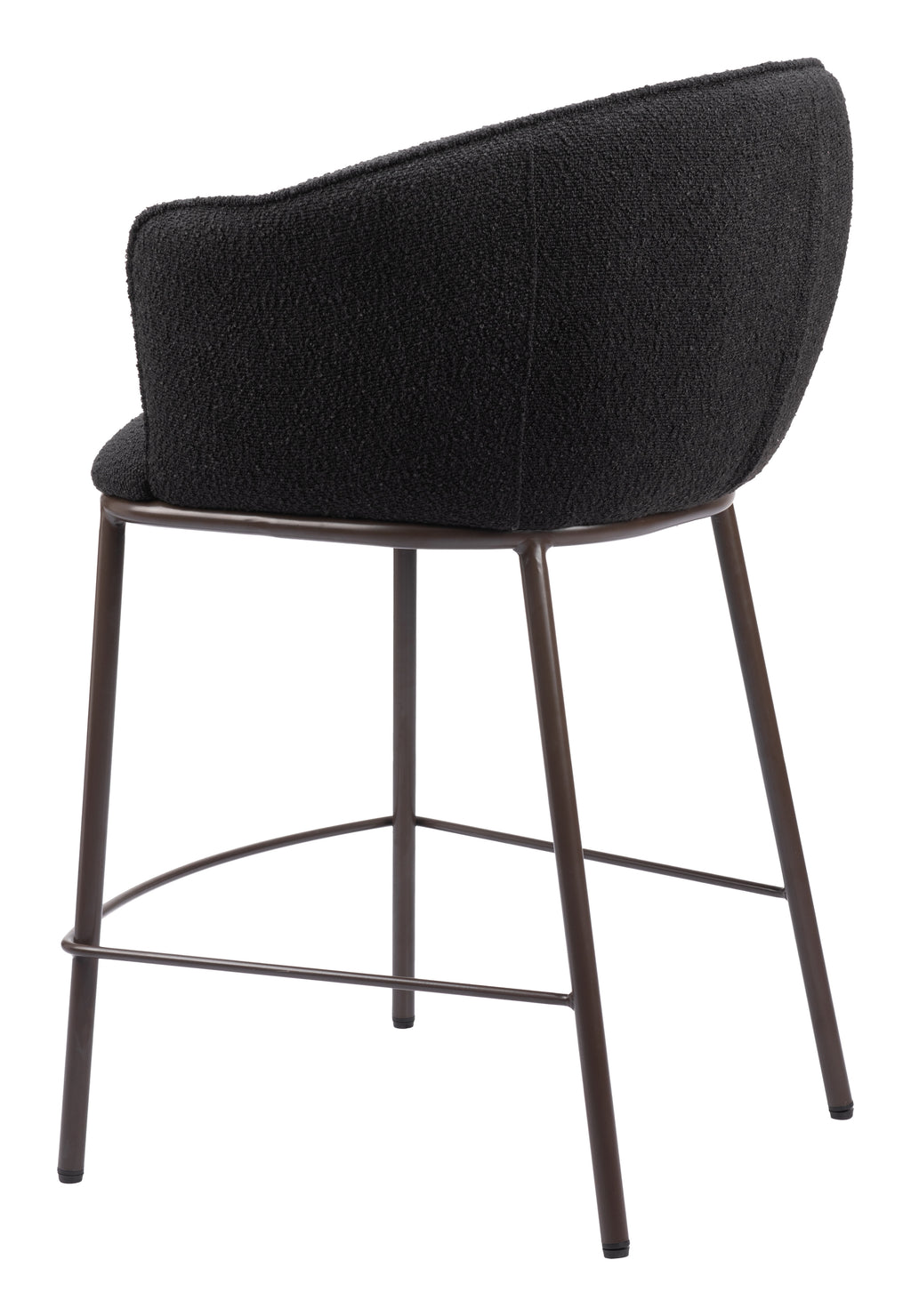Zuo Essen Counter Stool – Black & Bronze