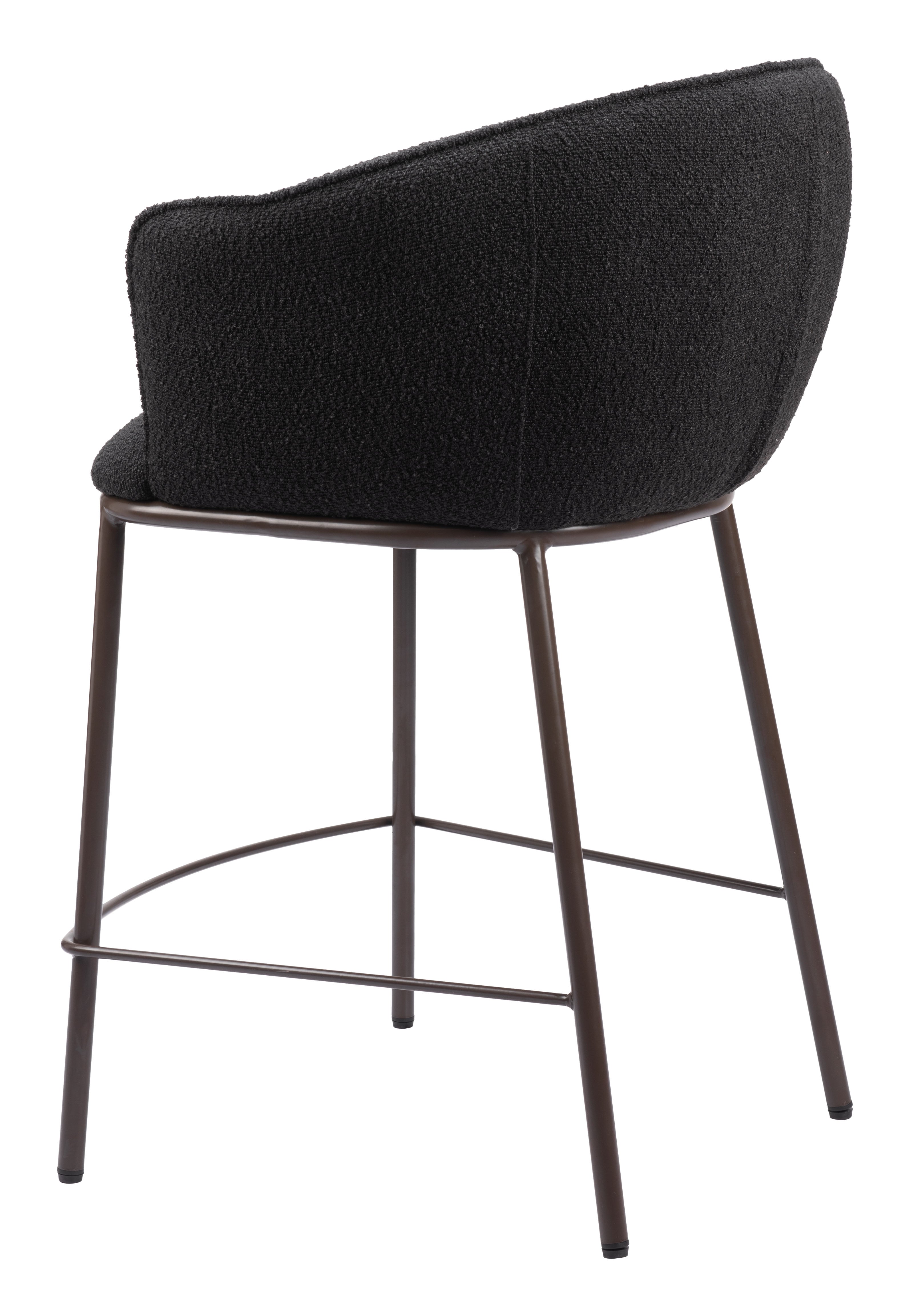 Zuo Essen Counter Stool – Black & Bronze