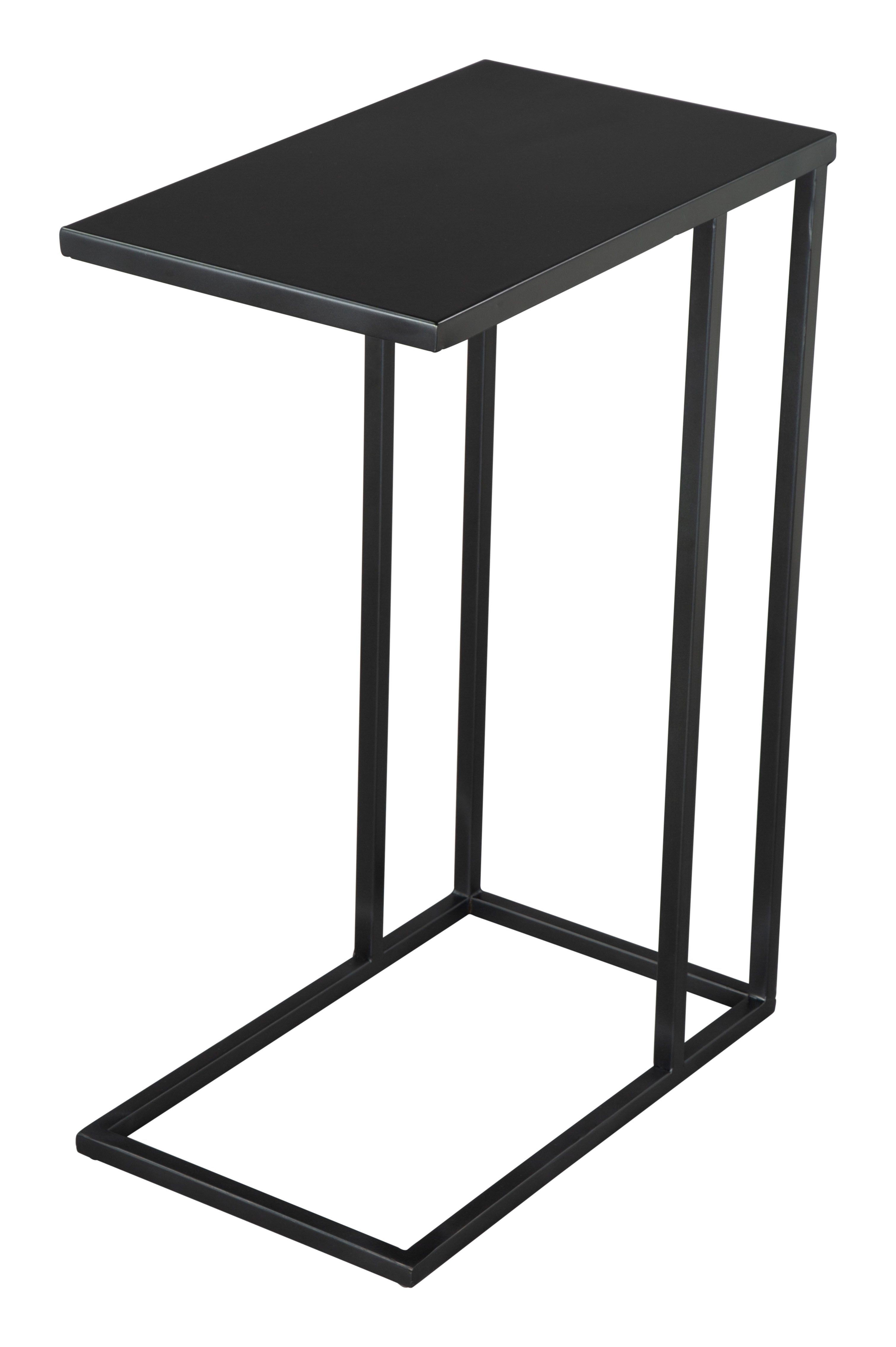 Zuo Atom C-Shape Side Table – Black