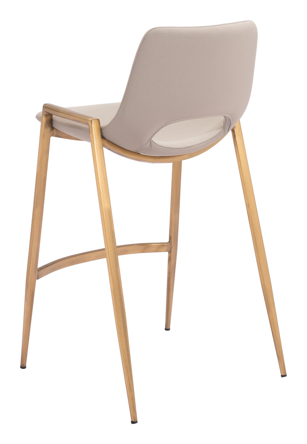 Zuo Desi Counter Stool Set of 2 – Beige & Gold