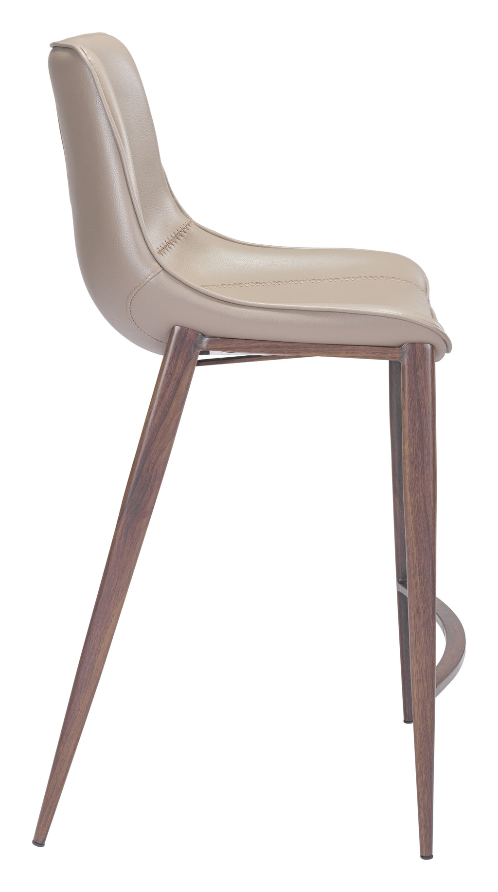 Zuo Magnus Counter Stool Set of 2 – Brown & Walnut