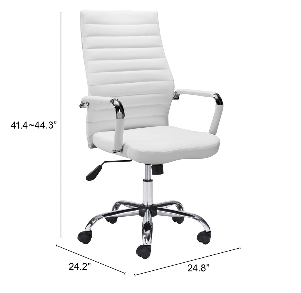 Zuo Primero Executive Office Chair – White