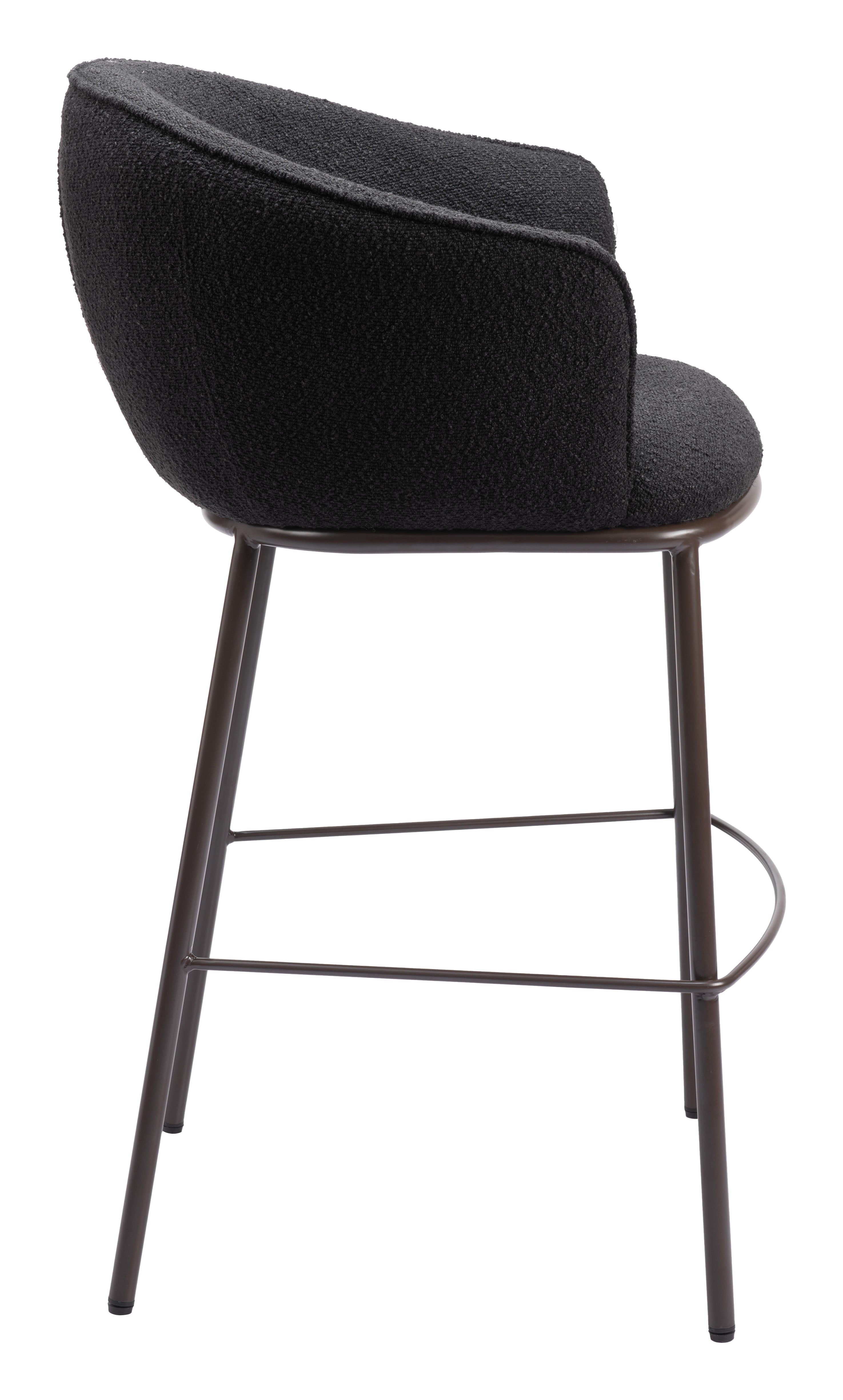 Zuo Essen Barstool – Black & Bronze