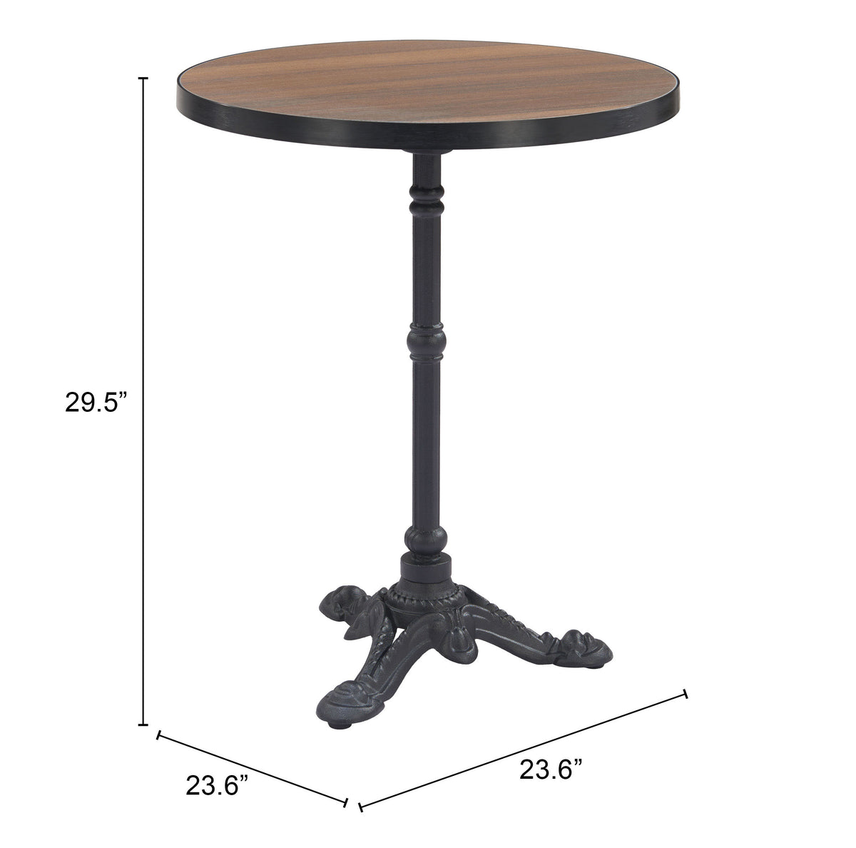 Zuo Gazebo Outdoor Dining Table – Walnut