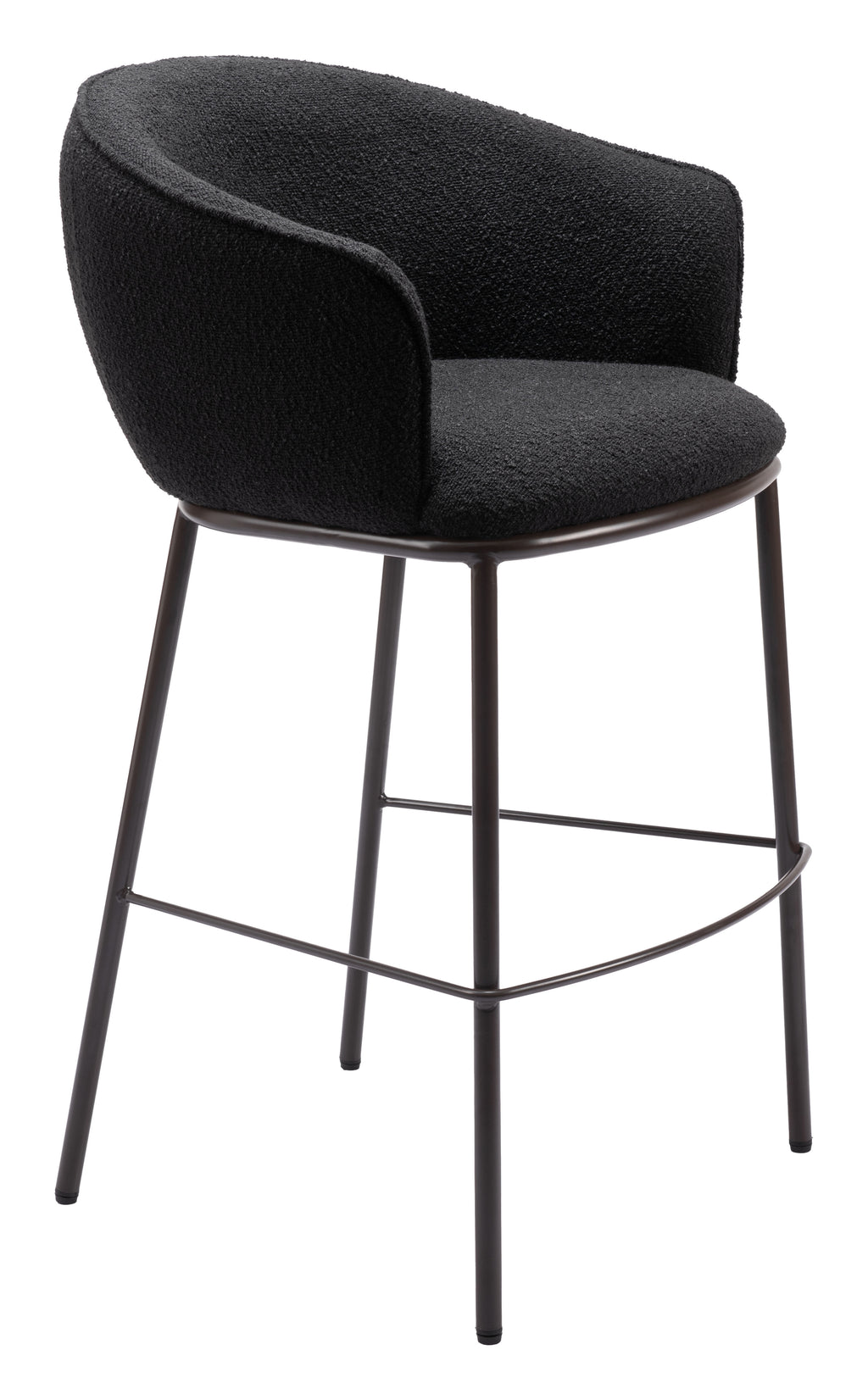 Zuo Essen Barstool – Black & Bronze