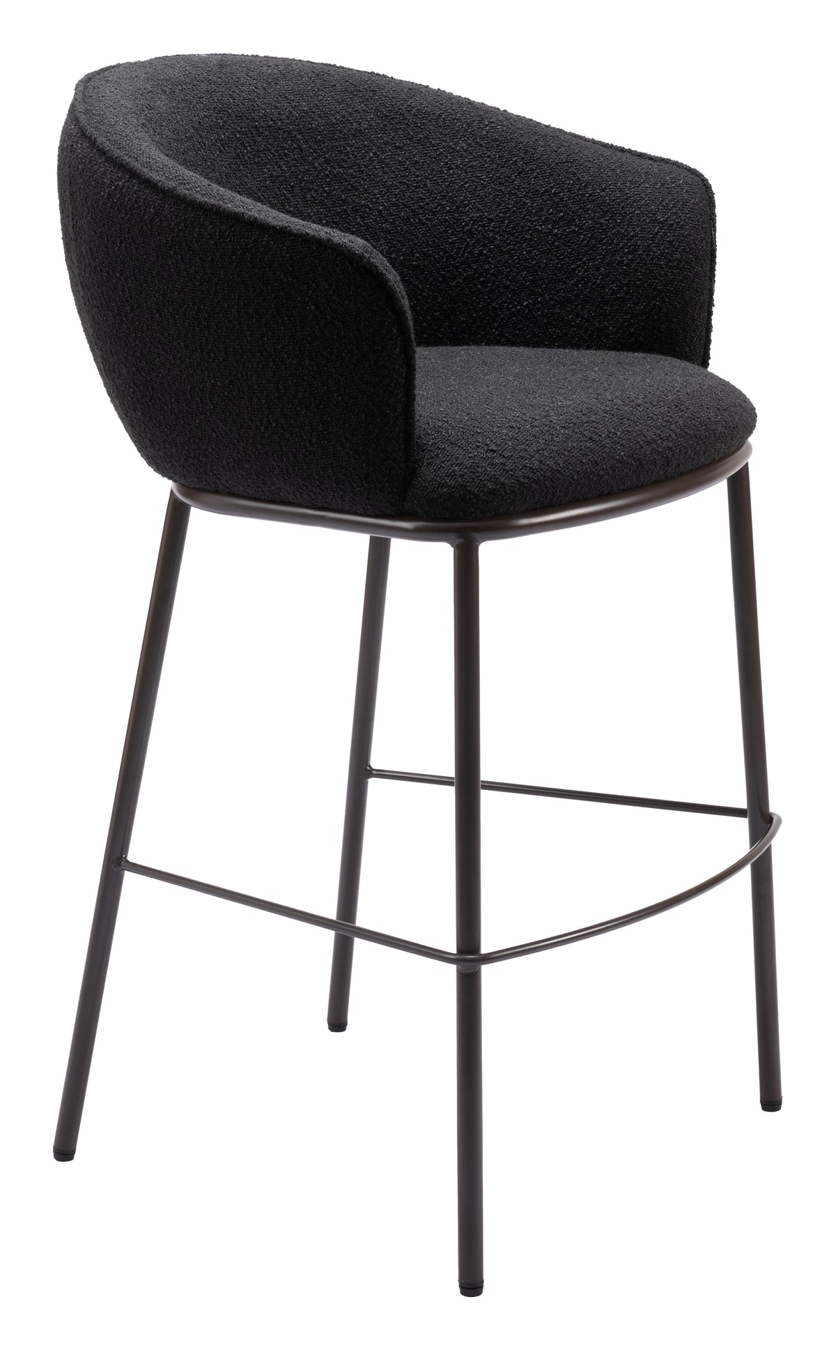 Zuo Essen Barstool – Black & Bronze