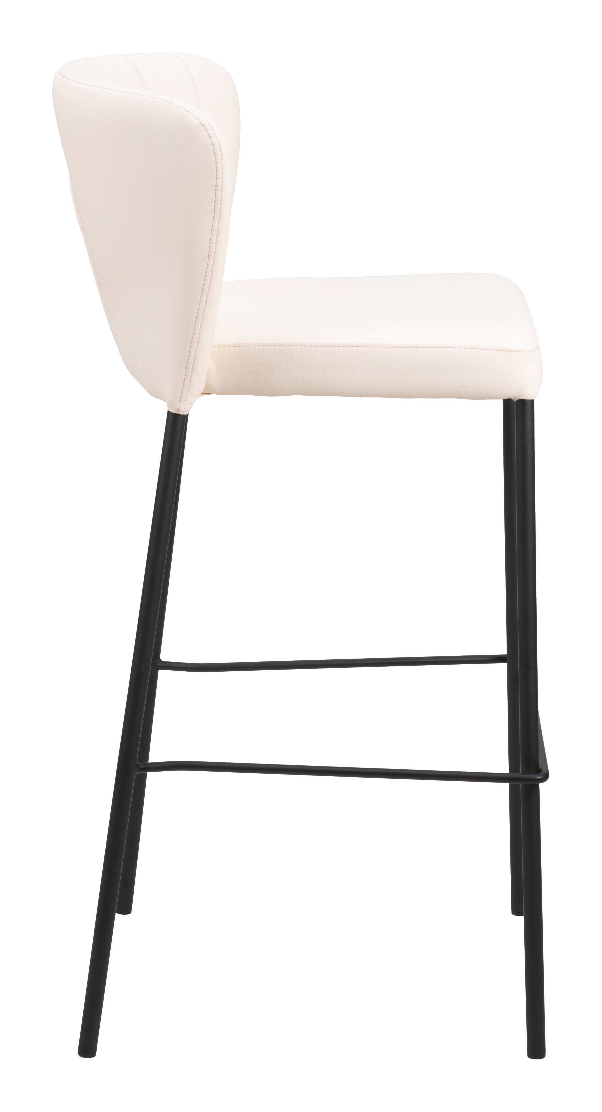 Zuo Linz Barstool Set of 2 – Cream