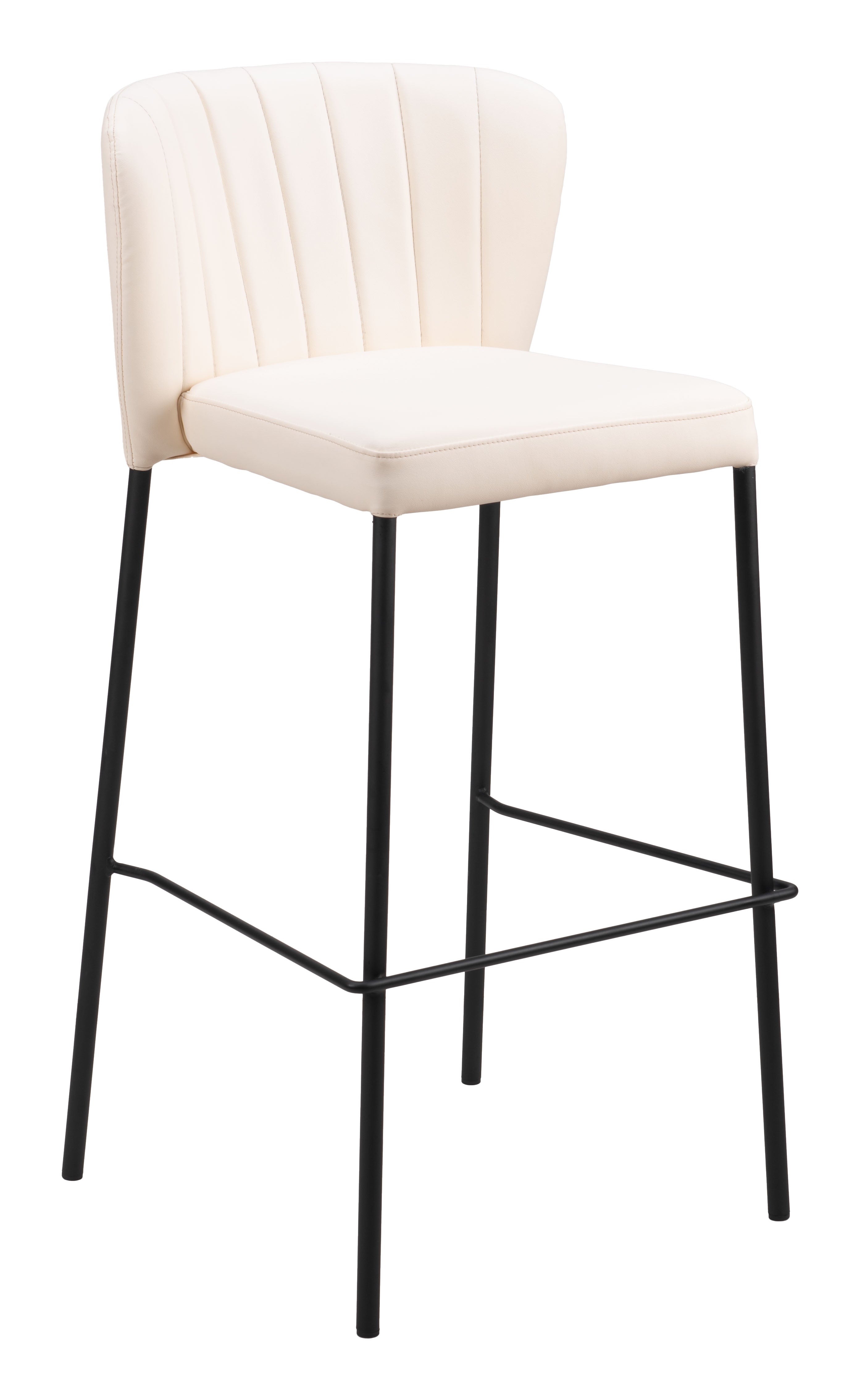 Zuo Linz Barstool Set of 2 – Cream