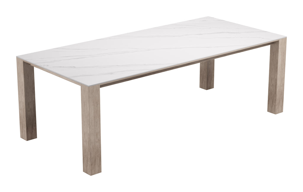 Zuo Leilani Rectangular Dining Table White