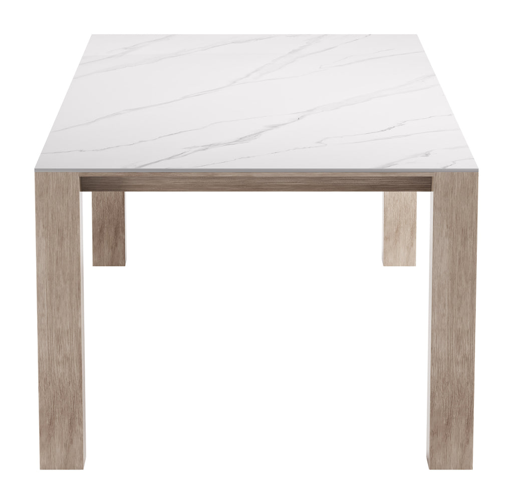 Zuo Leilani Rectangular Dining Table White