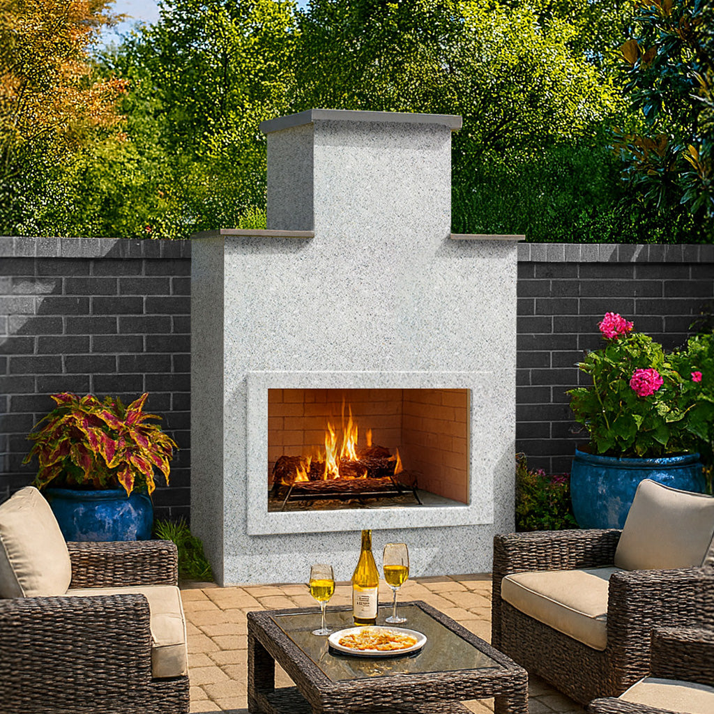Cal Flame Indio - Contemporary Outdoor Gas Fireplace